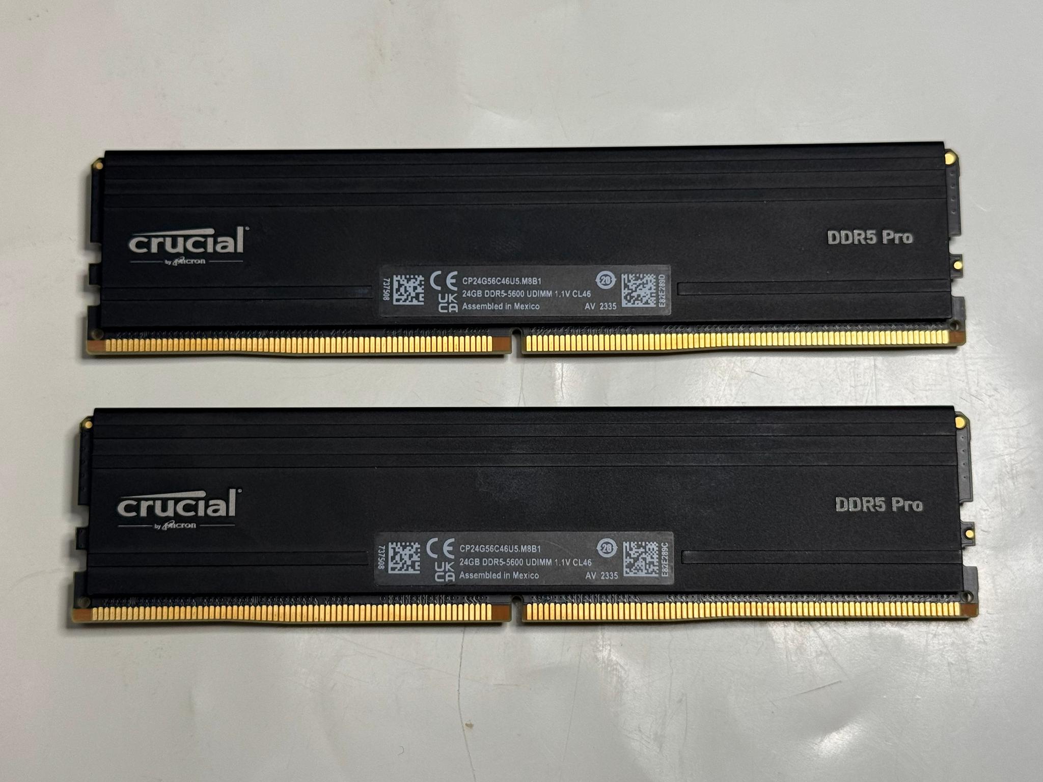 Crucial 2 X 24GB DDR5-5600 UDIMM