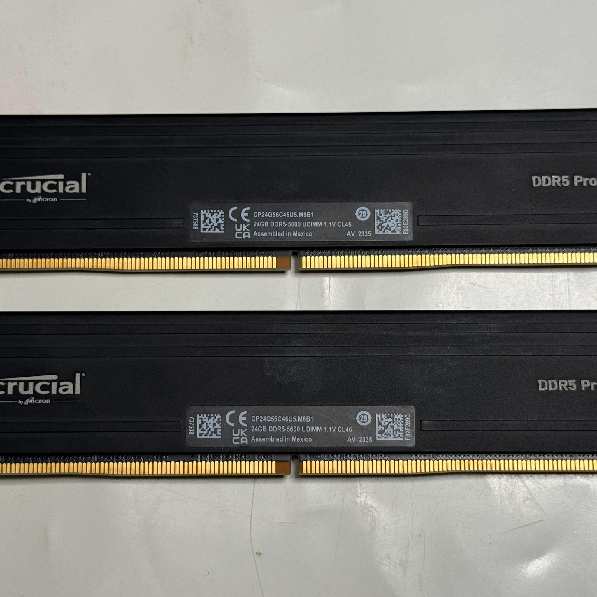 Crucial 2 X 24GB DDR5-5600 UDIMM