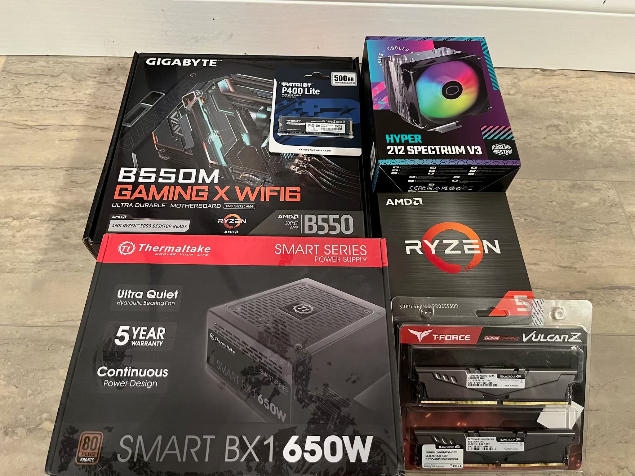 *BNIB* Budget AM4 PC bundle (CPU, MOBO, RAM, SSD, PSU, Cooler)