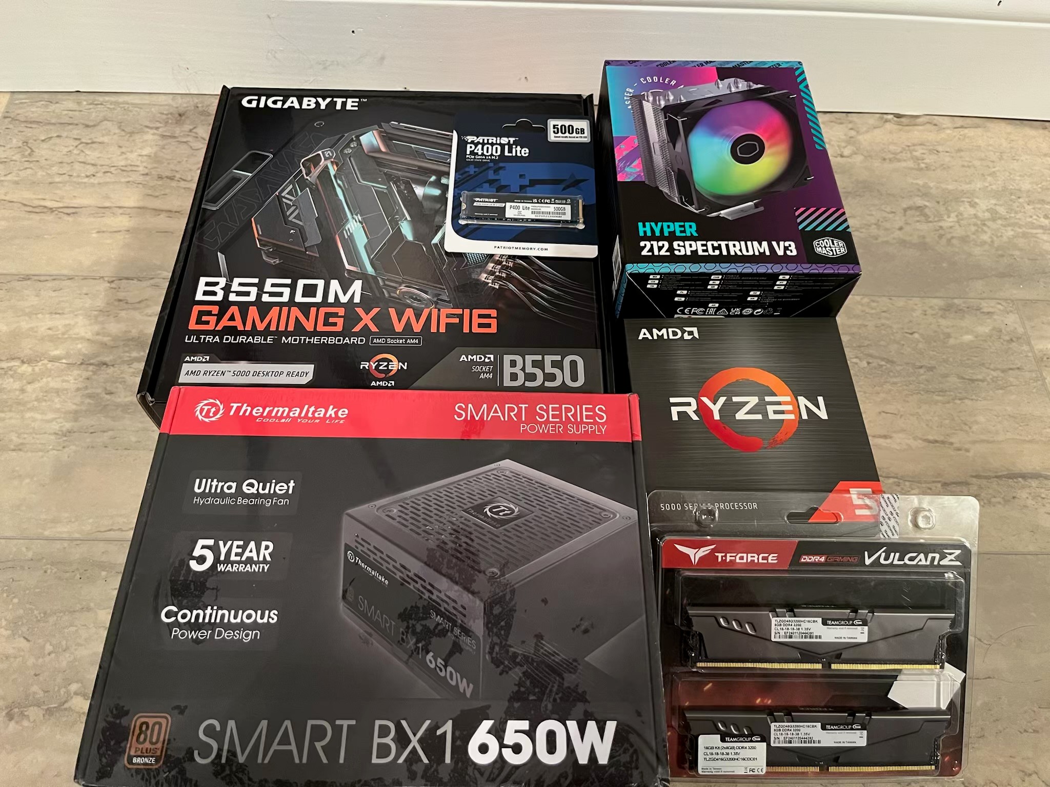 *BNIB* Budget AM4 PC bundle (CPU, MOBO, RAM, SSD, PSU, Cooler)