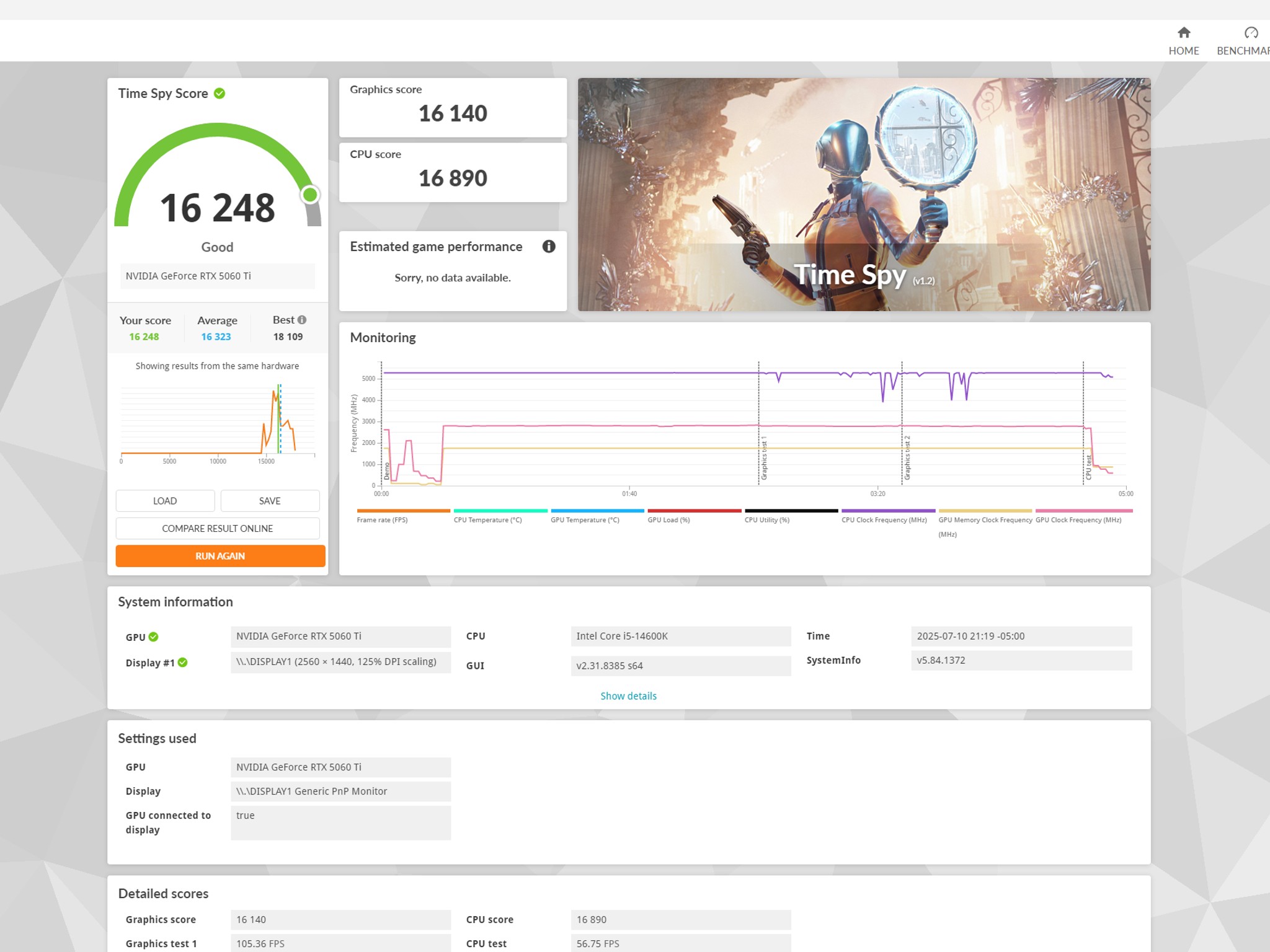 ❄️Icy Blue❄️RTX 5060 Ti 16GB | Core i5-14600K | 32GB DDR4 | 1TB SSD | Gaming/Streaming