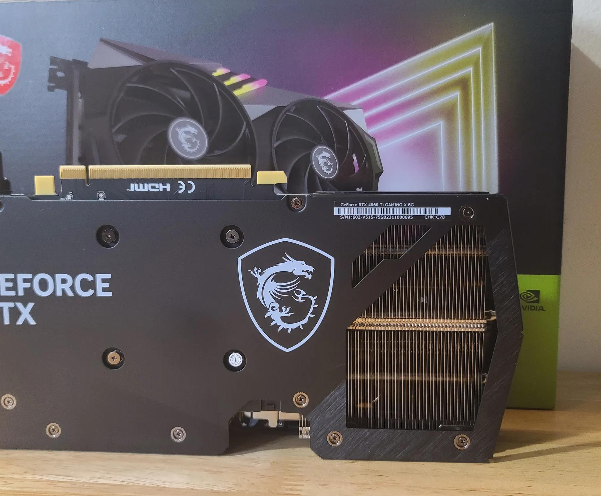 LIKE NEW! MSI RTX 4060ti Gaming X 8GB GPU
