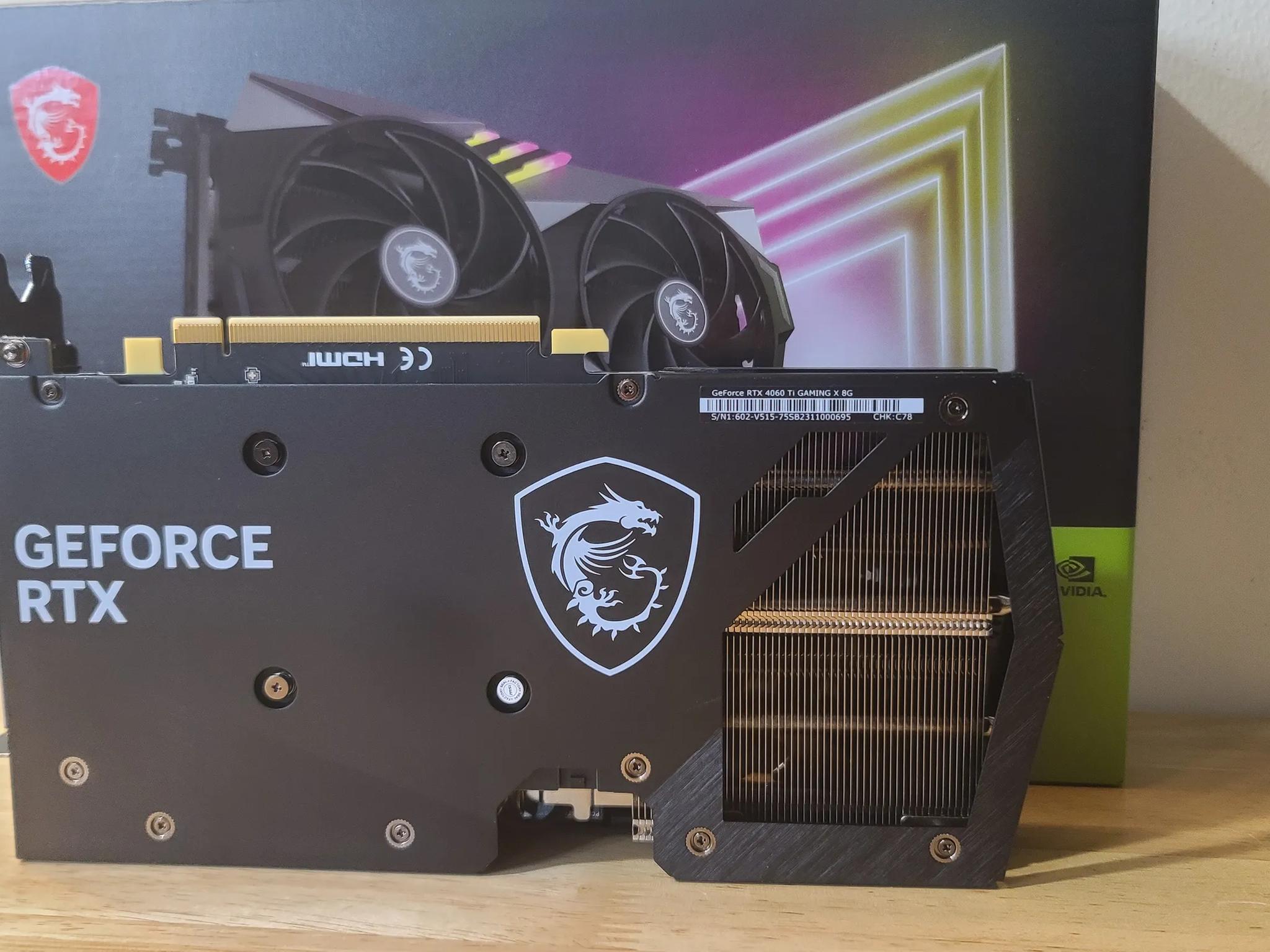 LIKE NEW! MSI RTX 4060ti Gaming X 8GB GPU