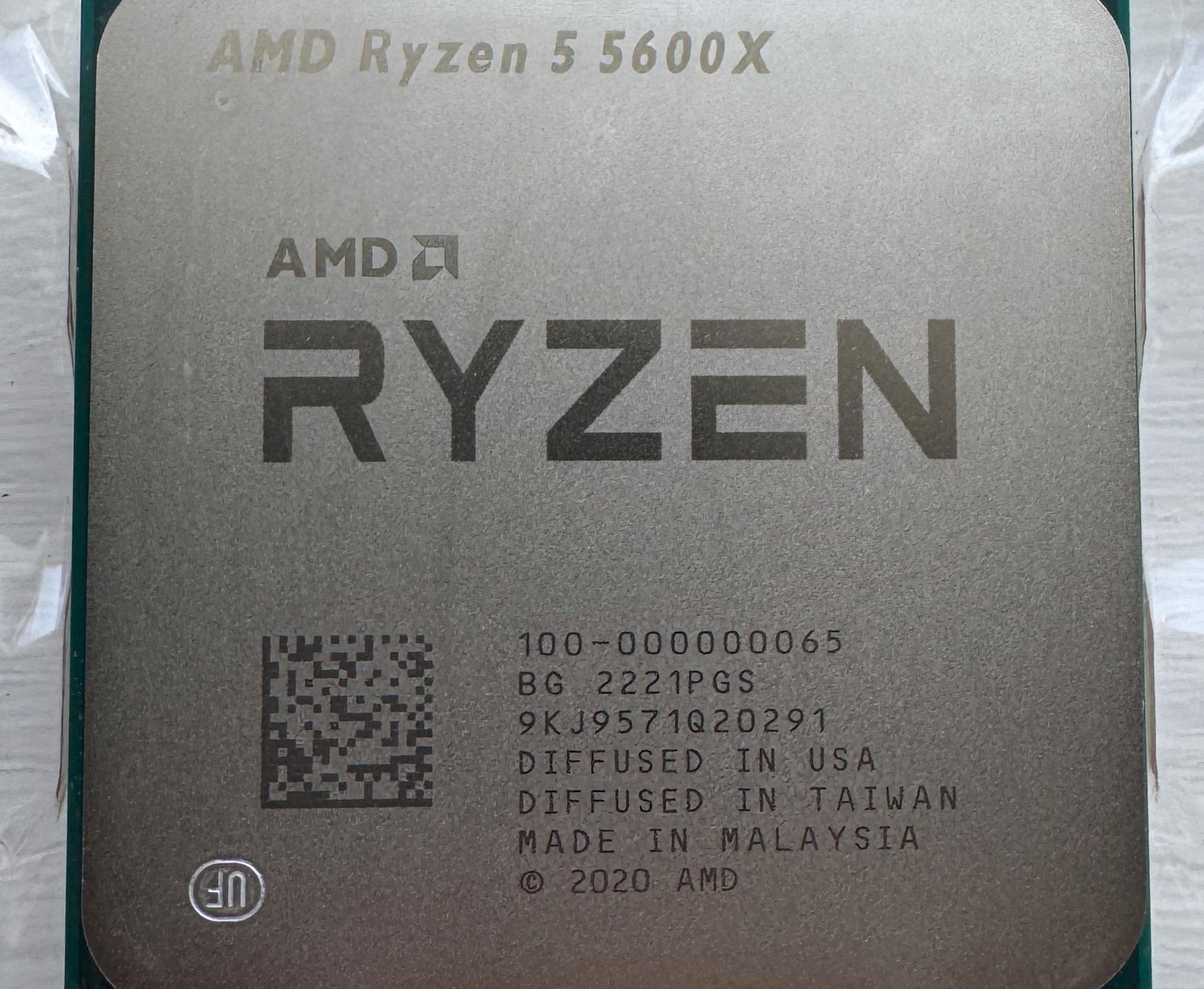 AMD Ryzen 5 5600X 6-core, 12-thread unlocked desktop processor with Wraith Stealth cooler