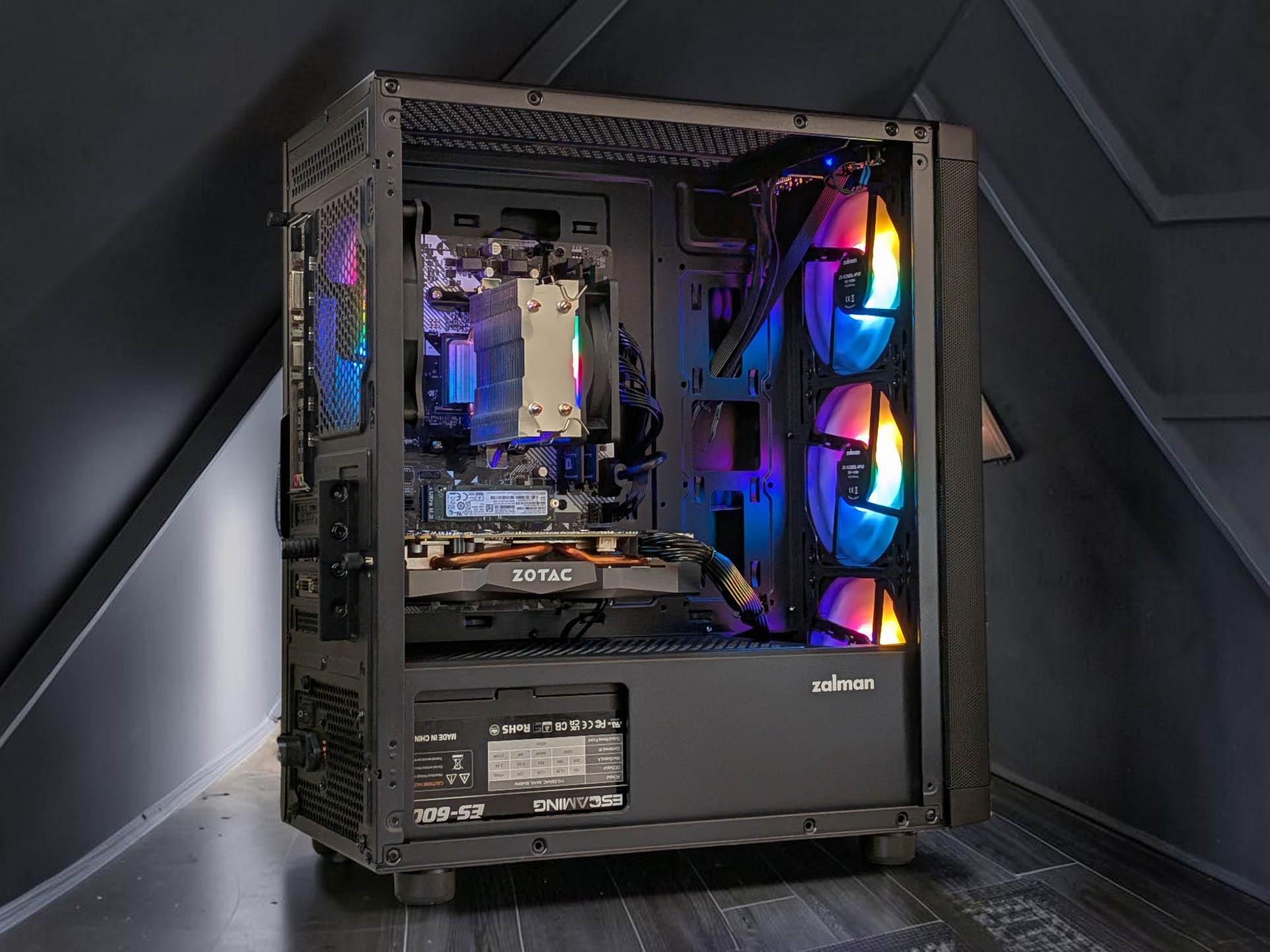 🌌 Gaming PC! Ryzen 4100, Geforce GTX 1070, 16GB DDR4 RAM, 512GB NVME M.2, WIFI, WIN 11 Pro