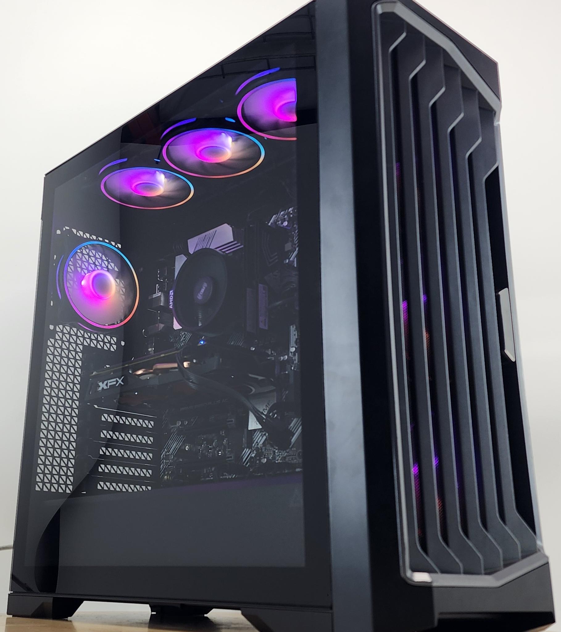 Gaming PC Ryzen 5 5500 16GB RAM 256GB SSD+1TB HDD RX 580 8GB Windows 11 Computer