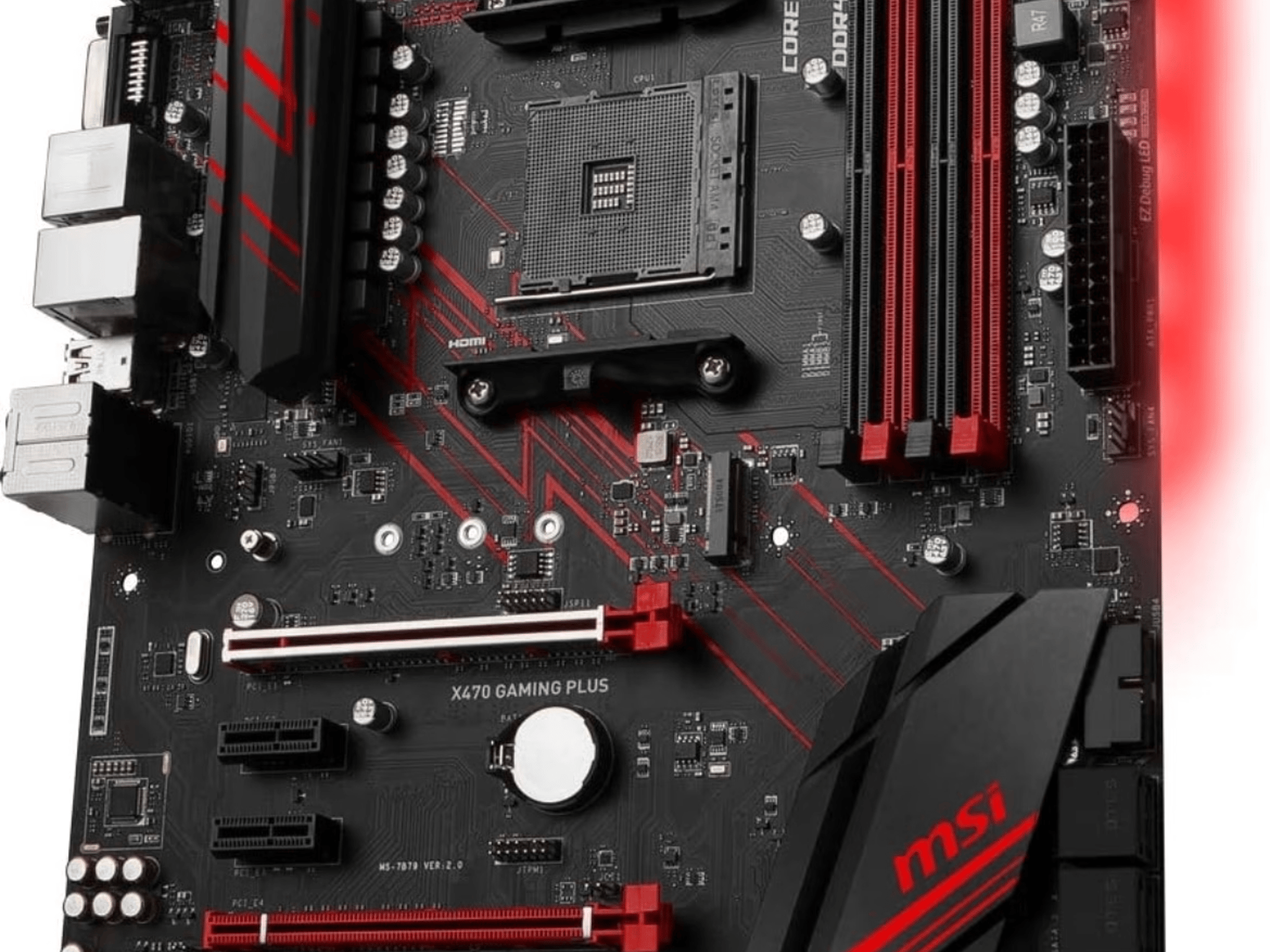 MSI X470 Gaming Plus AMD AM4 ATX DDR4-SDRAM Motherboard