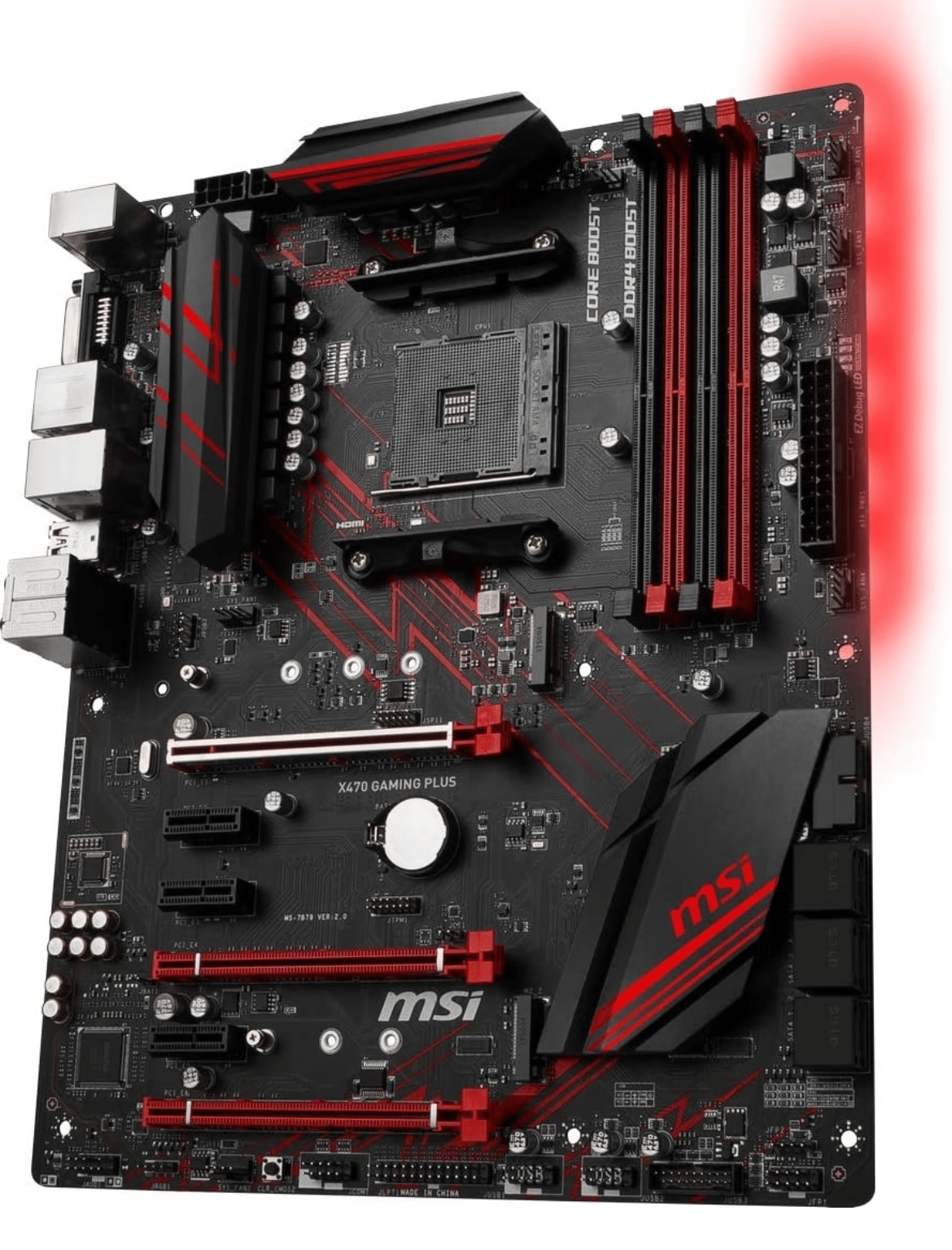 MSI X470 Gaming Plus AMD AM4 ATX DDR4-SDRAM Motherboard