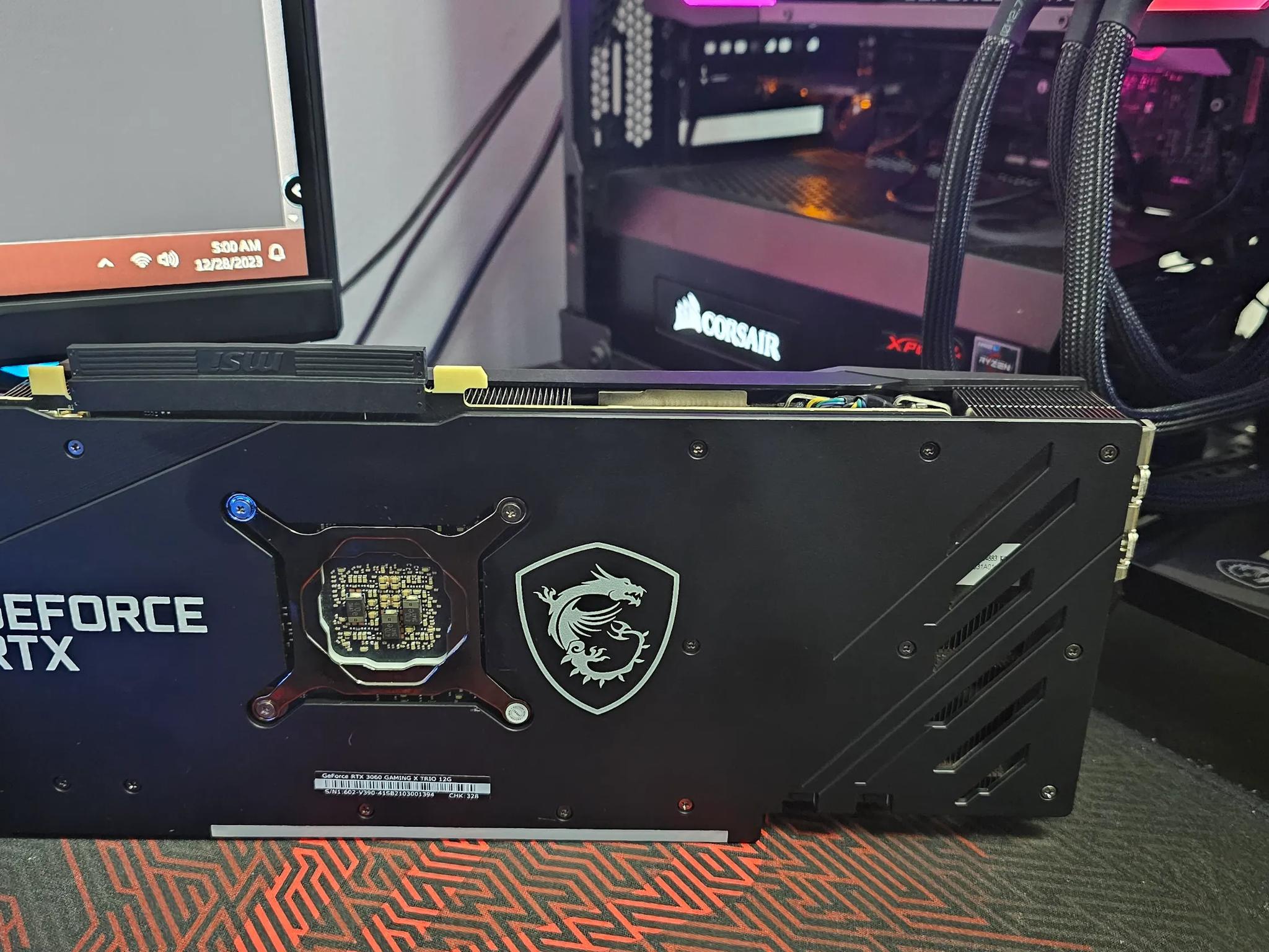 MSI RTX 3060 12GB TRIO FAN WITH RGB