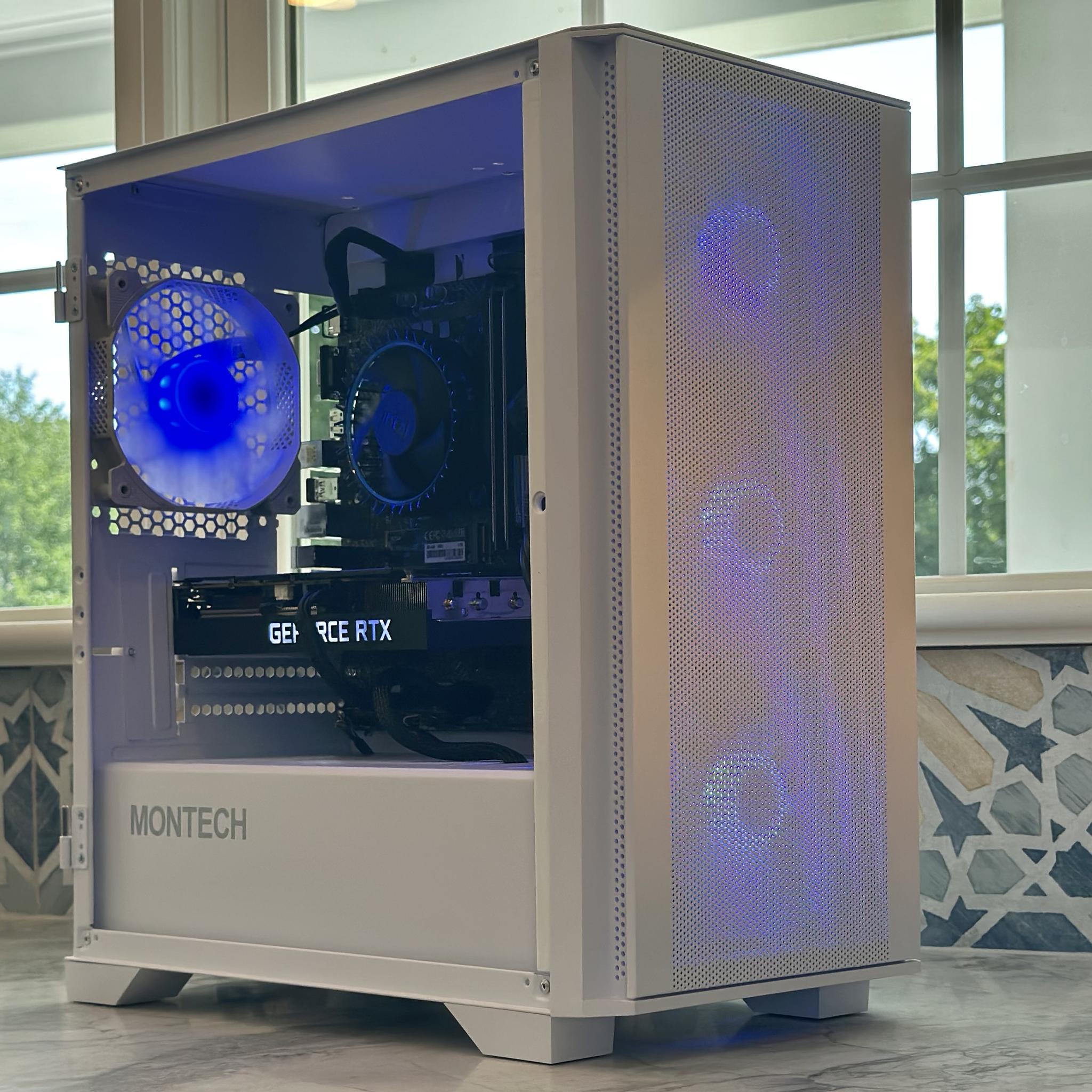 1440p Ready! GeForce RTX 3060 Ti, i5-12400F, White ARGB Custom Gaming PC