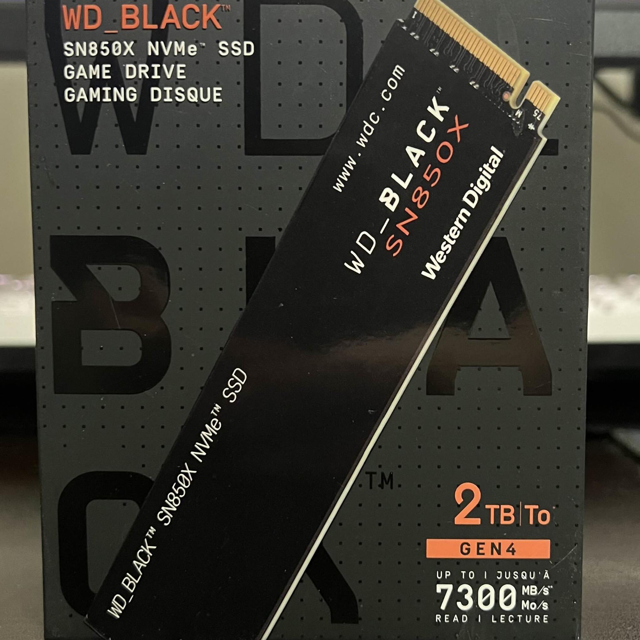 WD_BLACK SN850X NVMe SSD - 2TB