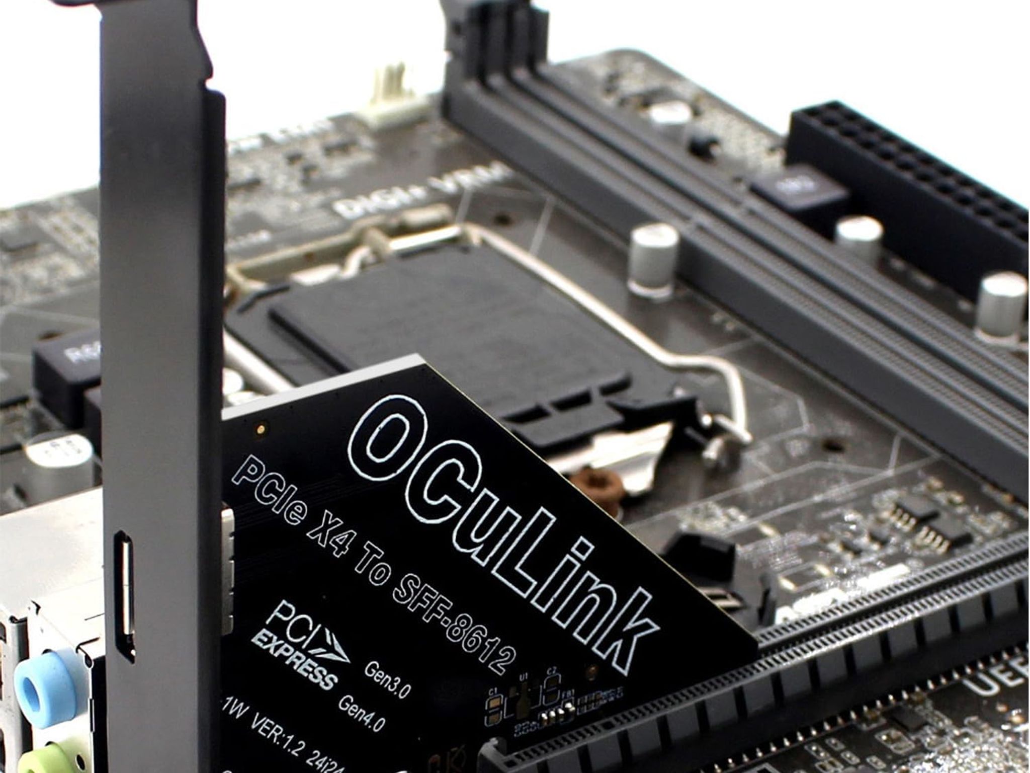 PCIe 4.0 x4 64Gbps Compatible with OCuLink SFF-8612 SFF-8611 External GPU eGPU Mini PC DP