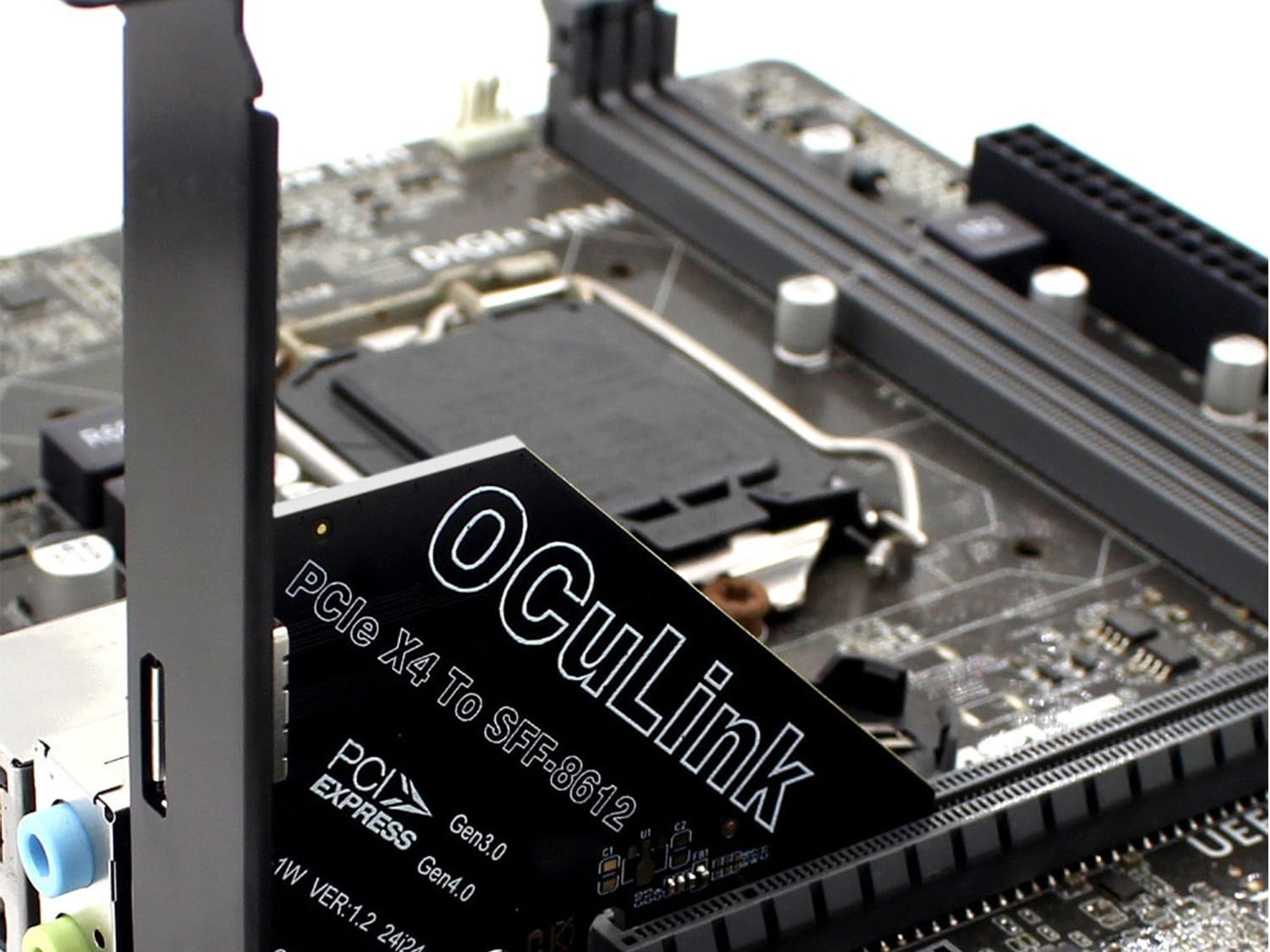 PCIe 4.0 x4 64Gbps Compatible with OCuLink SFF-8612 SFF-8611 External GPU eGPU Mini PC DP