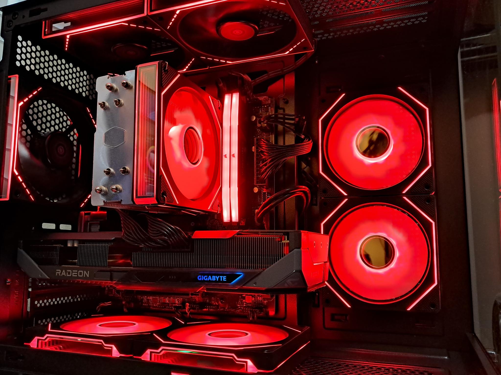 ⬛🔴Custom 1440p Gaming PC🔴⬛RX 9070 GRE | Ryzen 5 7500F | 16GB DDR5 | 1TB SSD