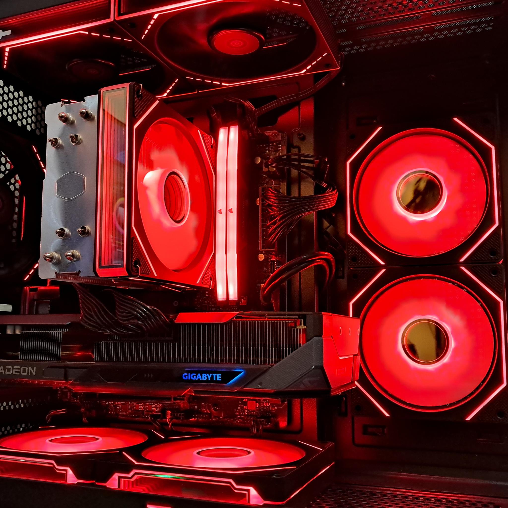 ⬛🔴Custom 1440p Gaming PC🔴⬛RX 9070 GRE | Ryzen 5 7500F | 16GB DDR5 | 1TB SSD