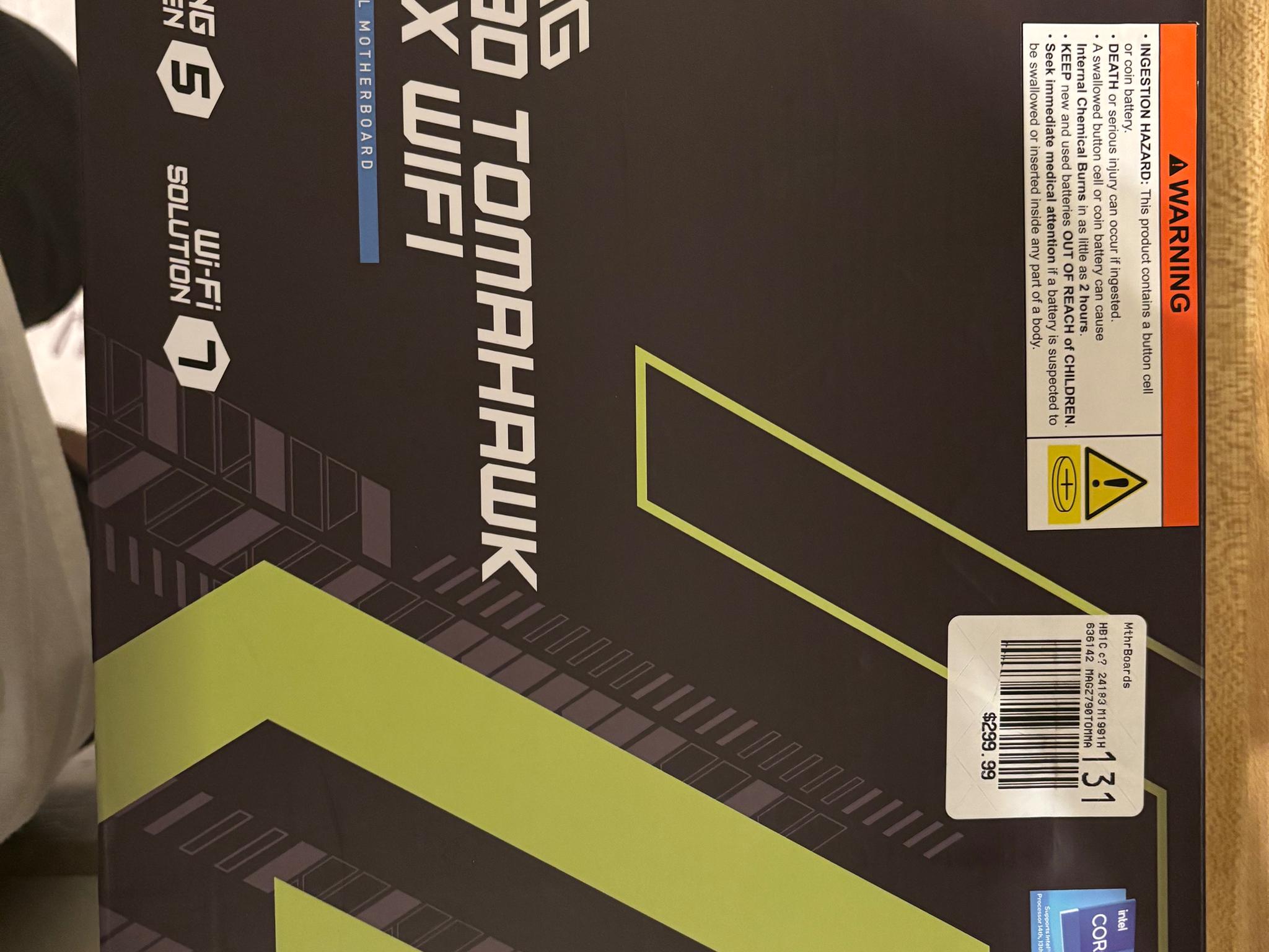 Z790 msi mag tomahawk max WiFi