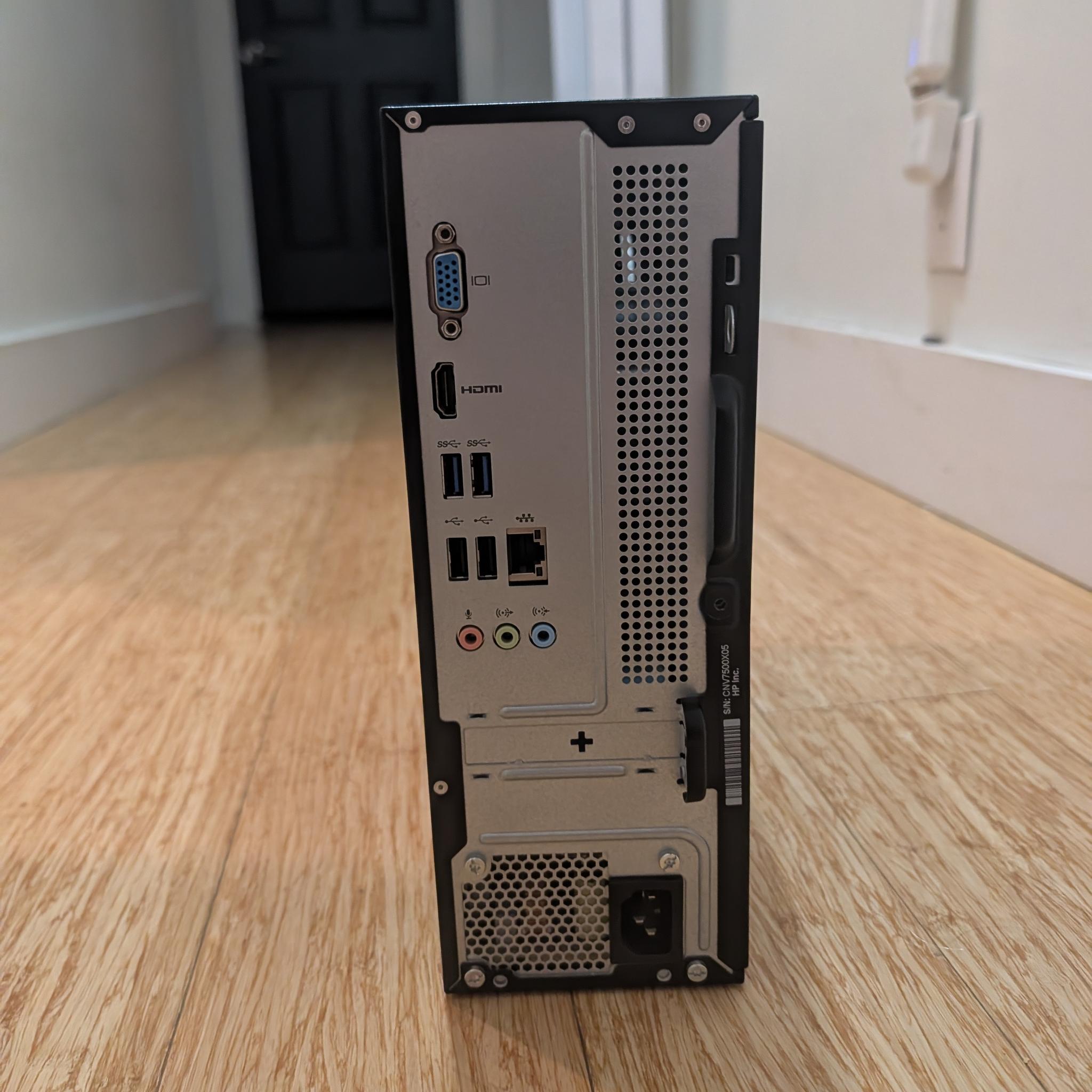 HP Slimline desktop PC | I3 7100T | 256GB NVME | 4GB DDR4 |