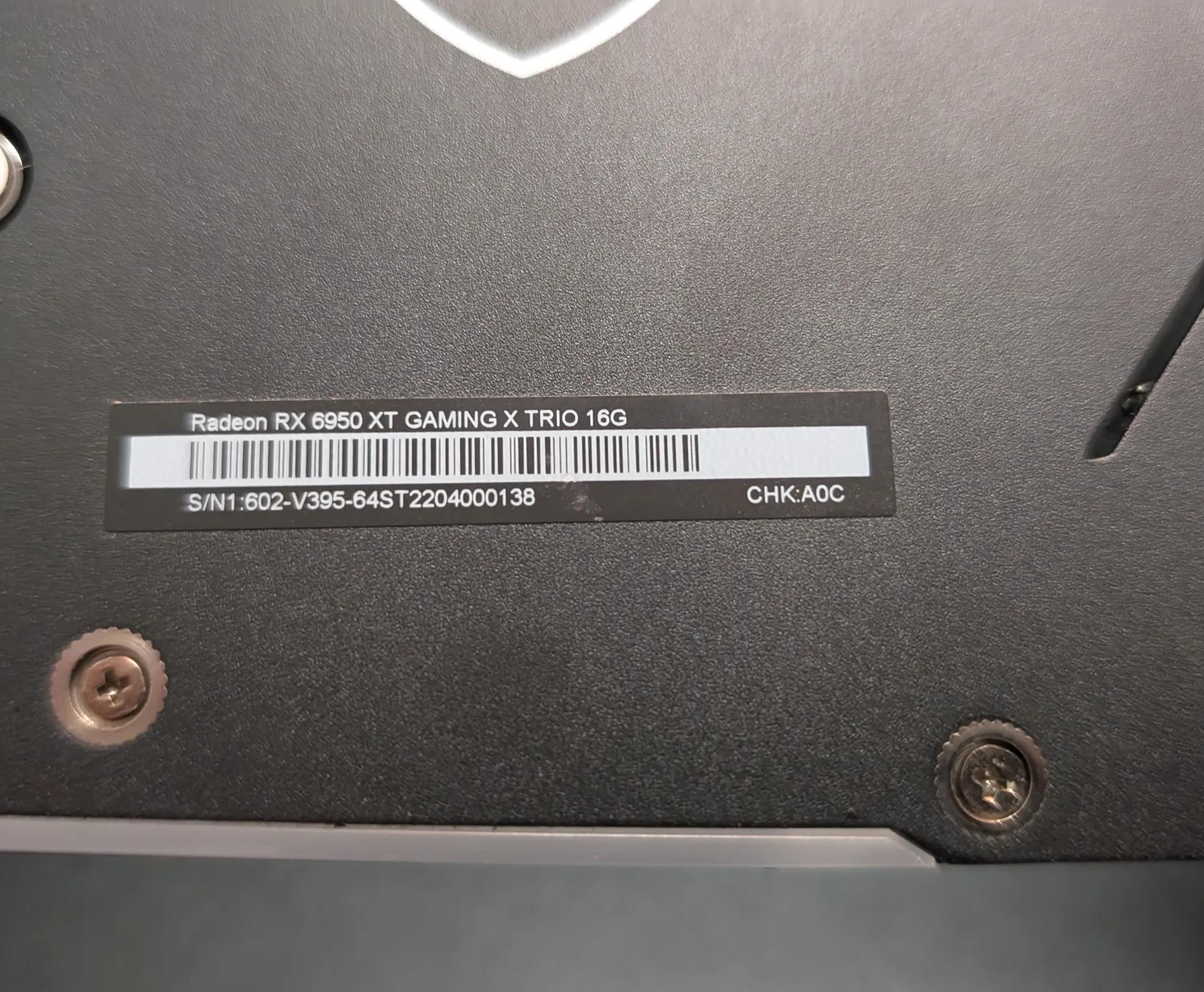 MSI RX 6950 XT Gaming X TRIO 16G