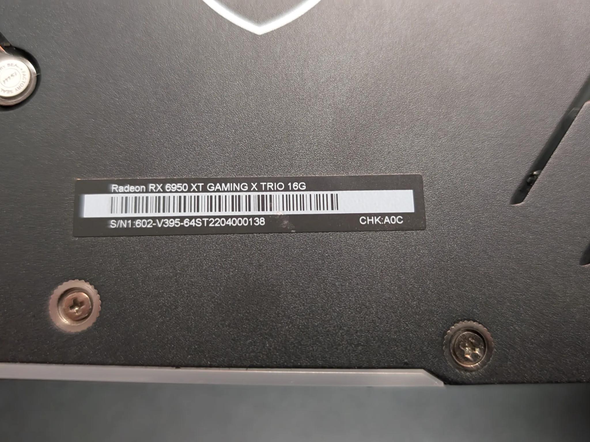 MSI RX 6950 XT Gaming X TRIO 16G