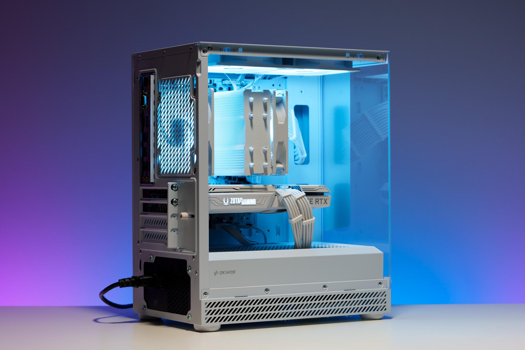 All White Gaming PC | RTX 3060 Ti | Ryzen 5 | 16GB DDR4 | 512GB m.2 drive | 750W PSU