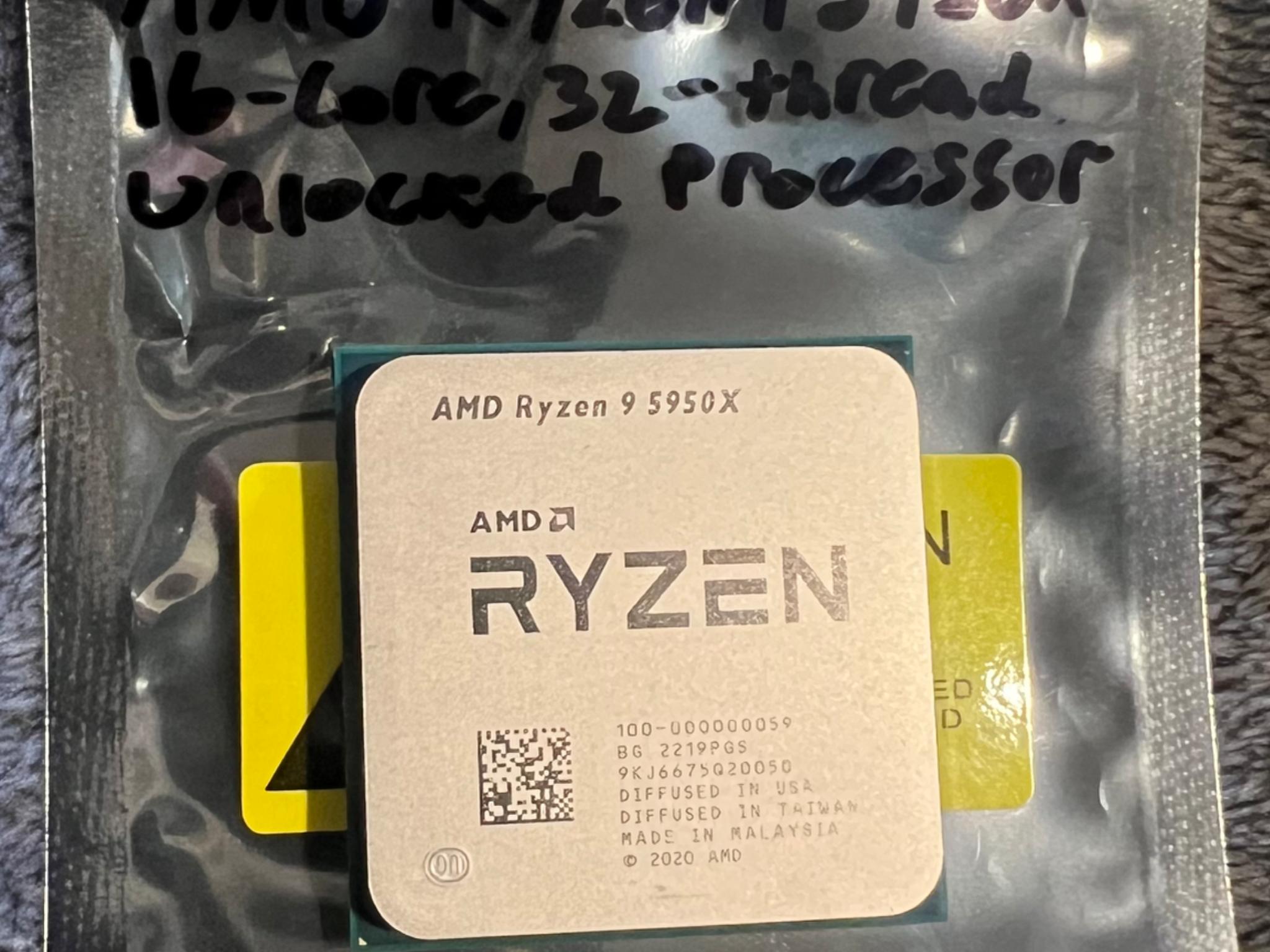 AMD Ryzen 9 5950X 16-Core 32-Thread Unlocked Processor Socket AM4
