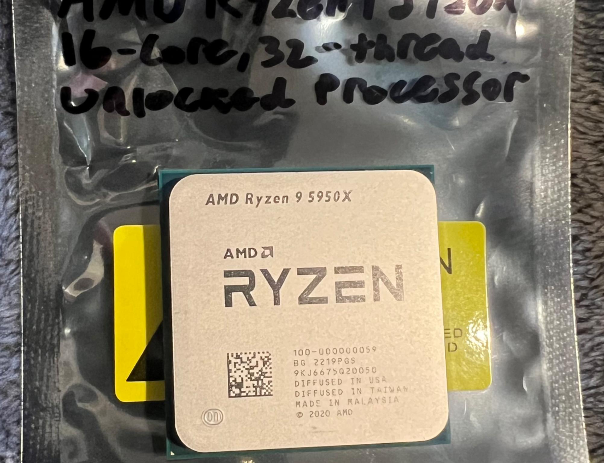 AMD Ryzen 9 5950X 16-Core 32-Thread Unlocked Processor Socket AM4