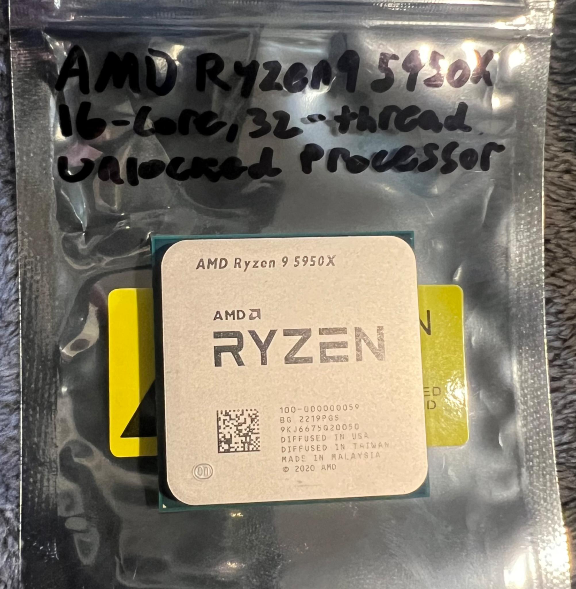 AMD Ryzen 9 5950X 16-Core 32-Thread Unlocked Processor Socket AM4