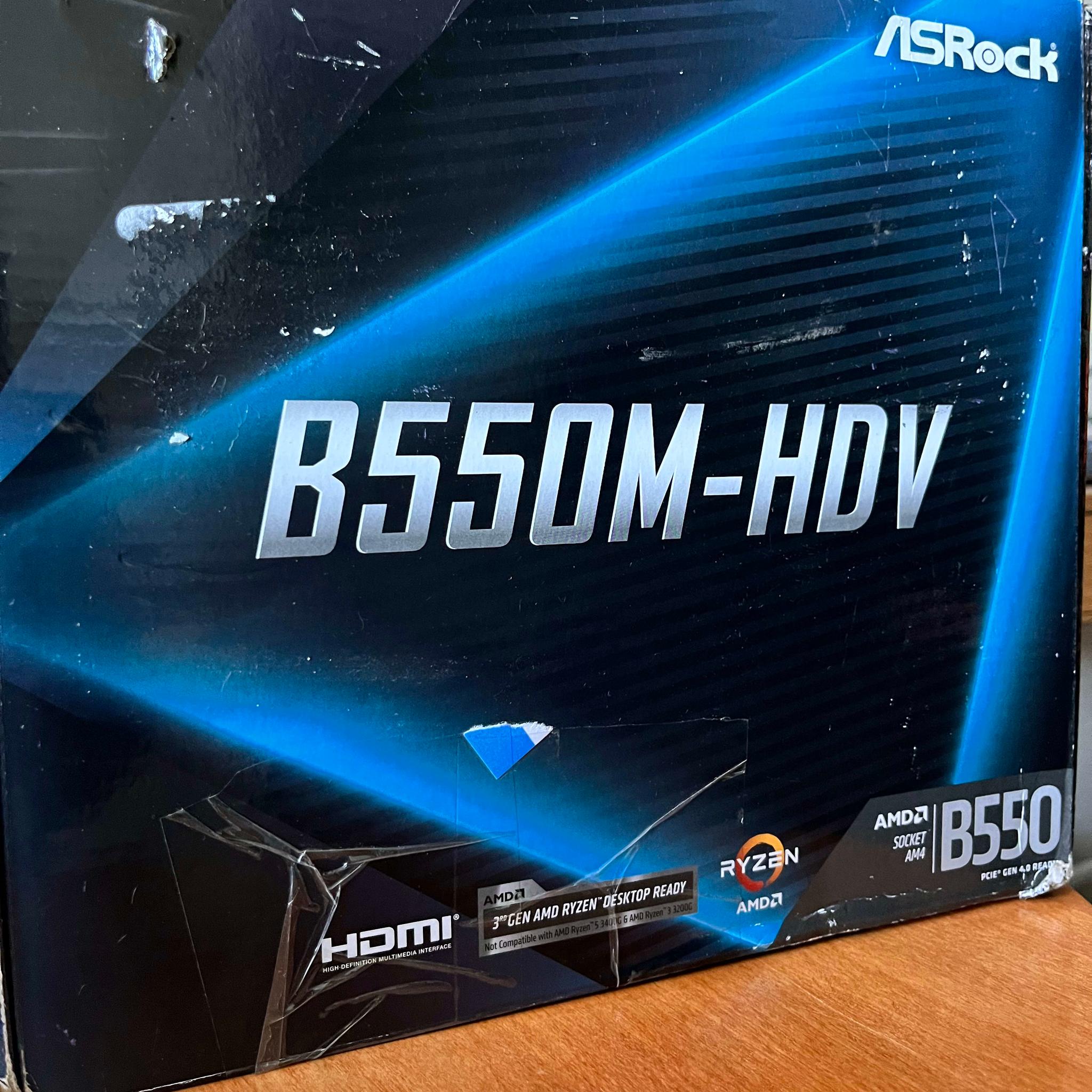 Asrock B550m-HDV for AM4