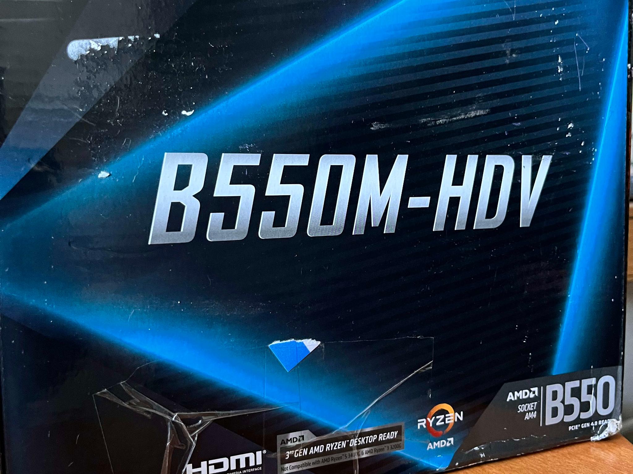 Asrock B550m-HDV for AM4