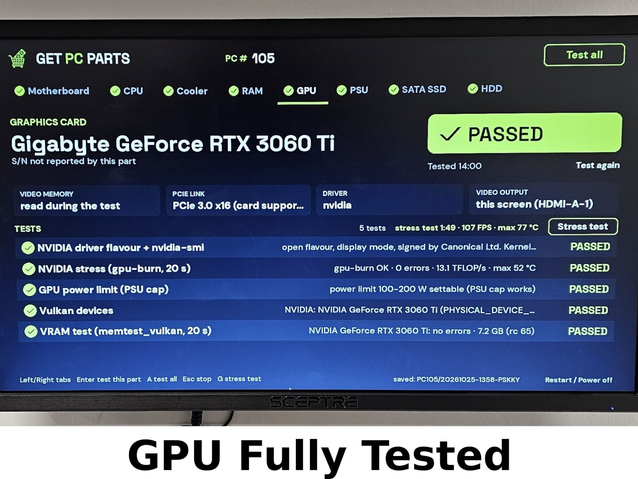 RTX 3060 Ti Gigabyte EAGLE 8GB