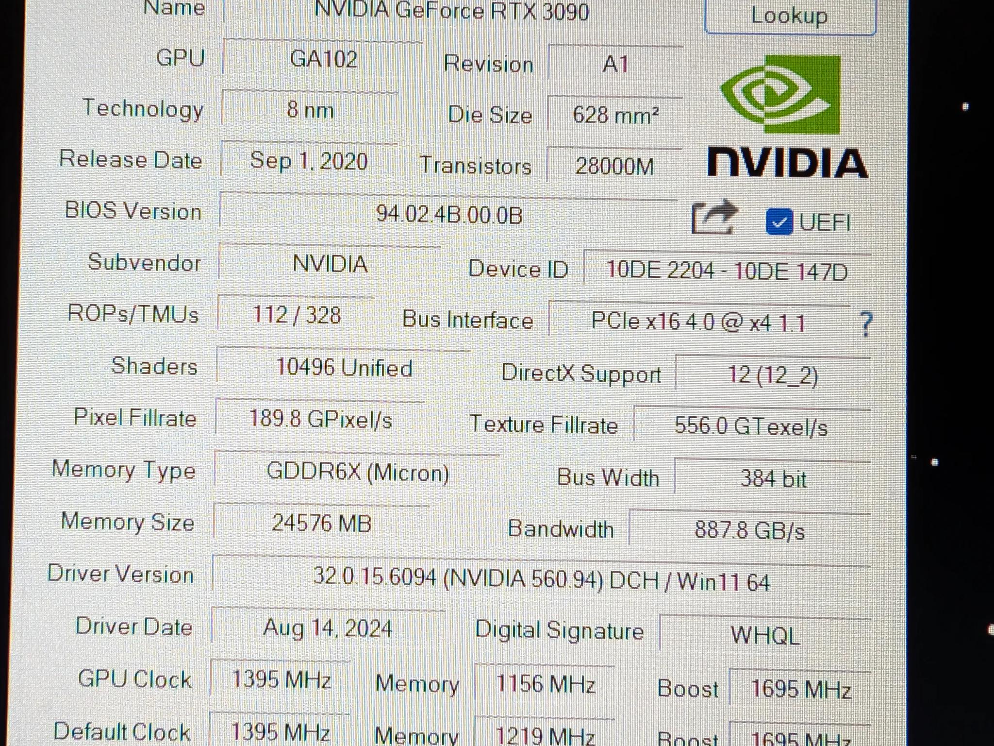 3090 Founders Working (as-is hard crashes in games)