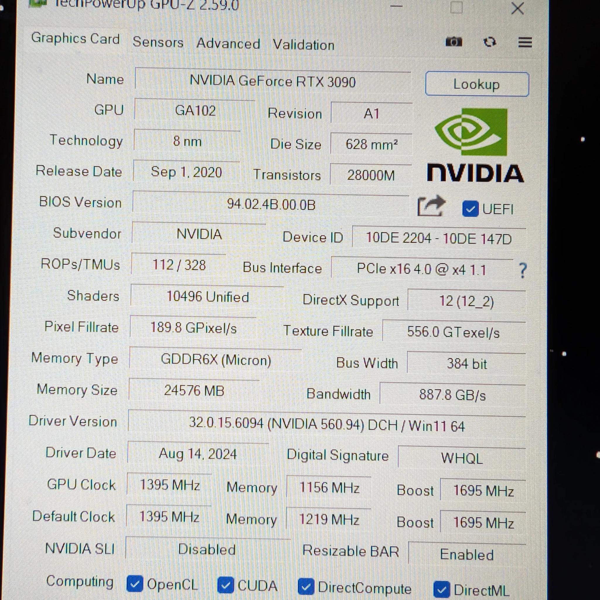 3090 Founders Working (as-is hard crashes in games)