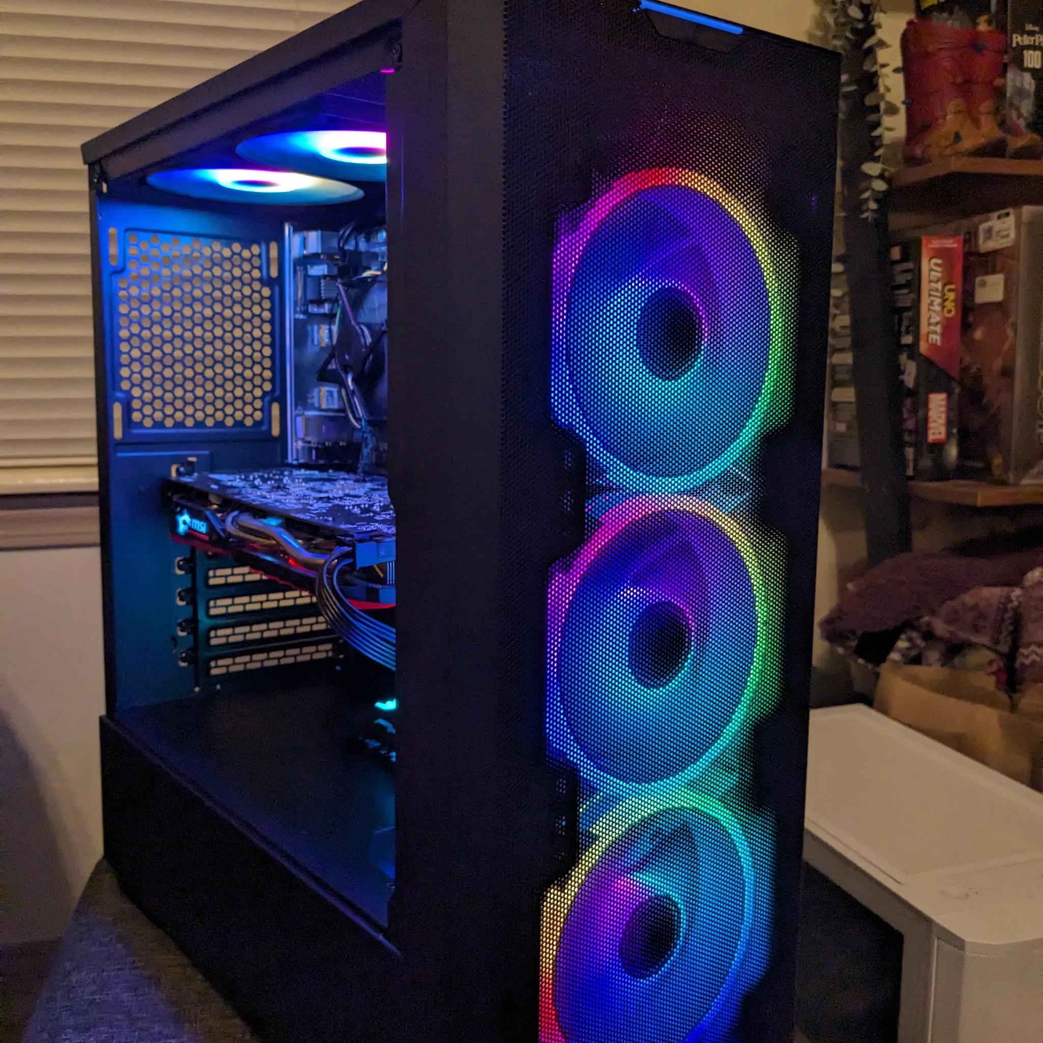 FREE SHIP || "RGBeam" || i5-7600, 16GB RAM, RX 470 8GB, 480GB SSD, Win11, WiFi