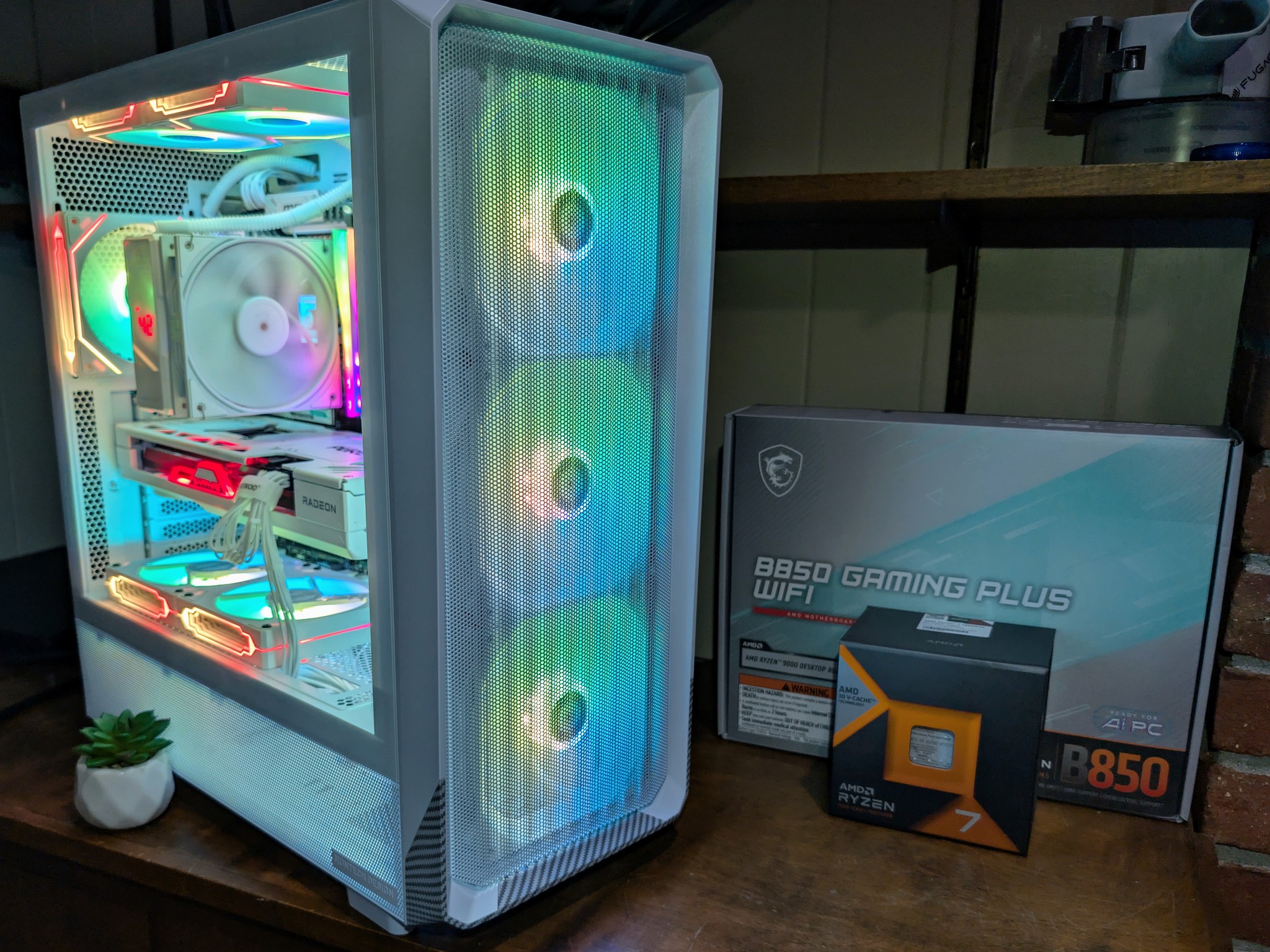 All-White Custom Gaming PC | AMD 7800X3D | Sapphire Pure 7800XT 16GB | 32GB DDR5 6000MT/s | 1.25TB