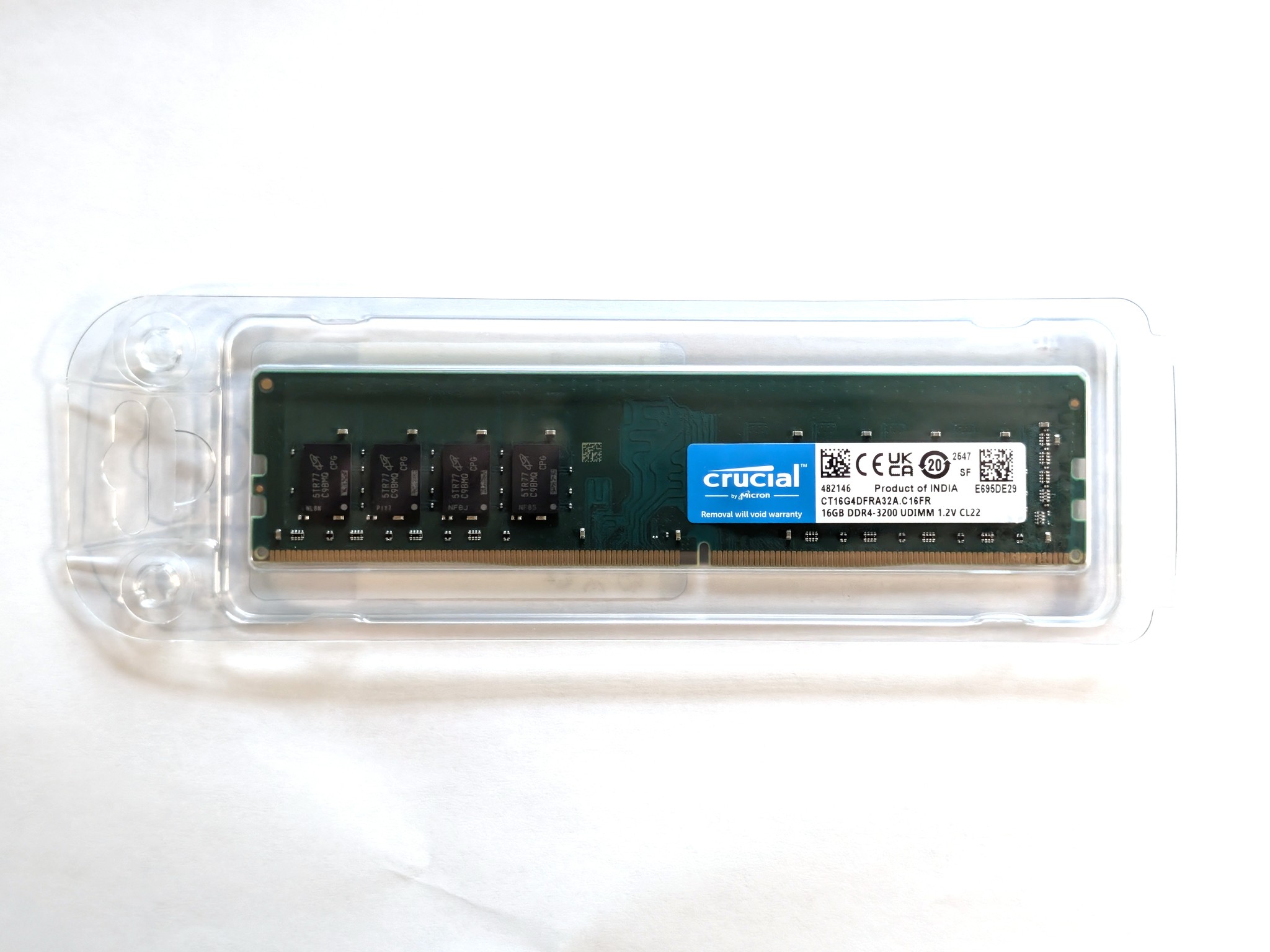Crucial 16GB DDR4-3200MHz UDIMM Desktop Memory RAM - NEW