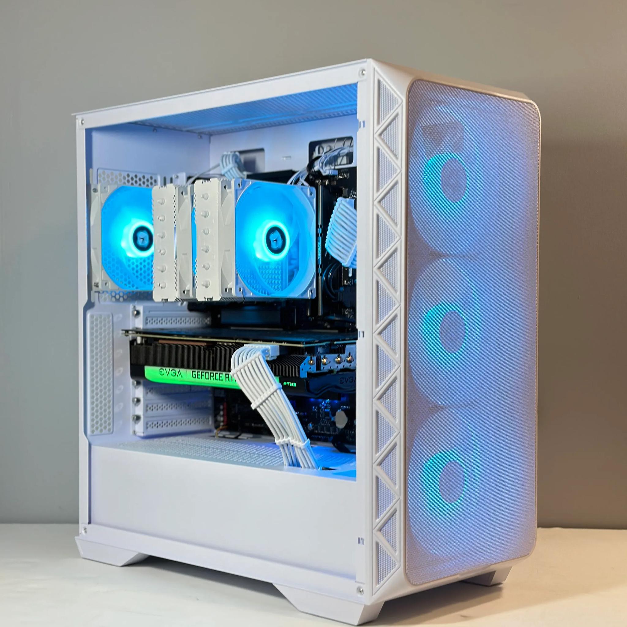 RTX 3070 | Intel i5 12600KF | 32GB RAM | 2TB SSD | Custom White Gaming PC WIFI WIN10