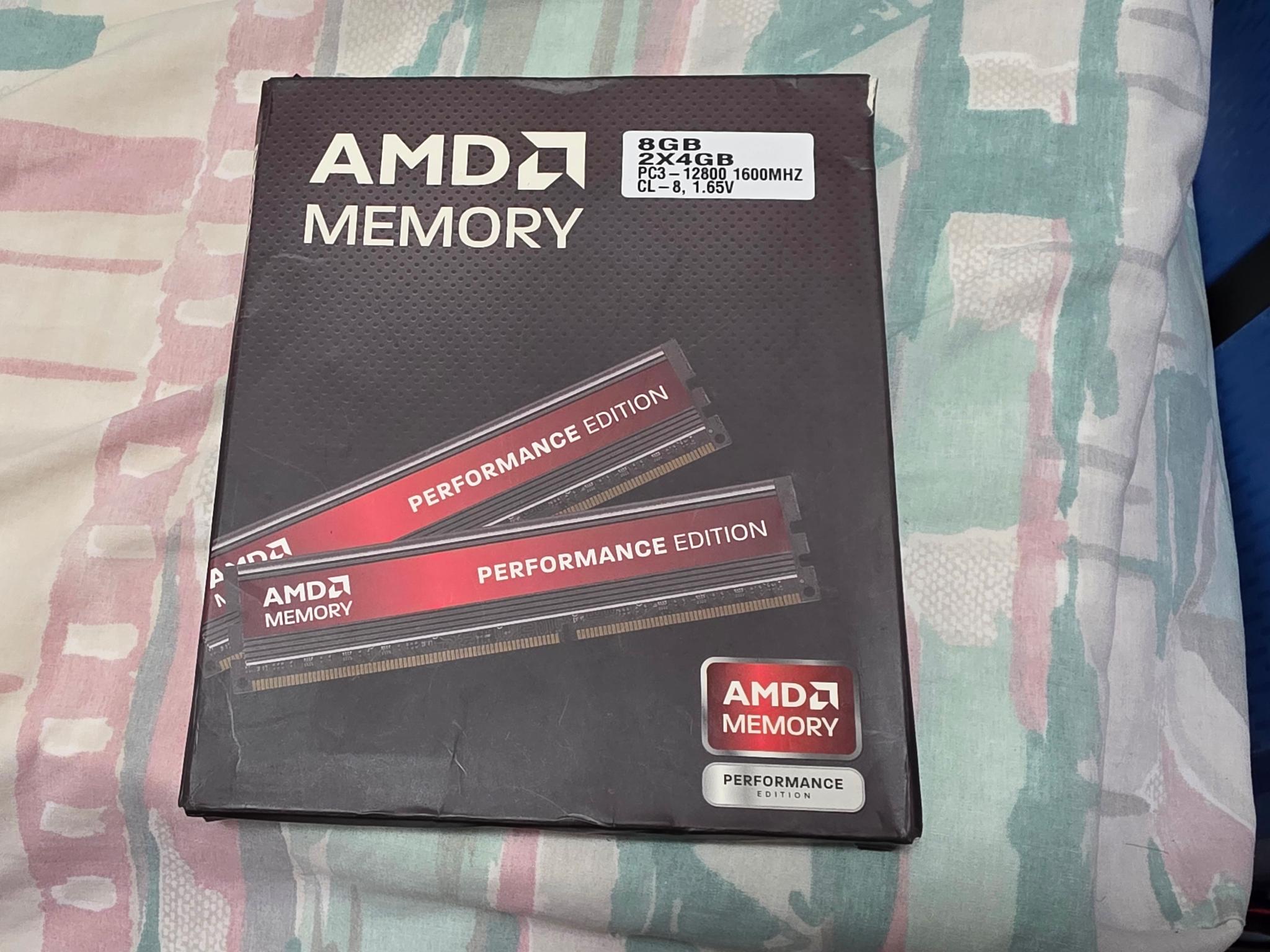 AMD Memory 8GB (2x4GB) DDR3-1600 Kit AP38G1608U2K