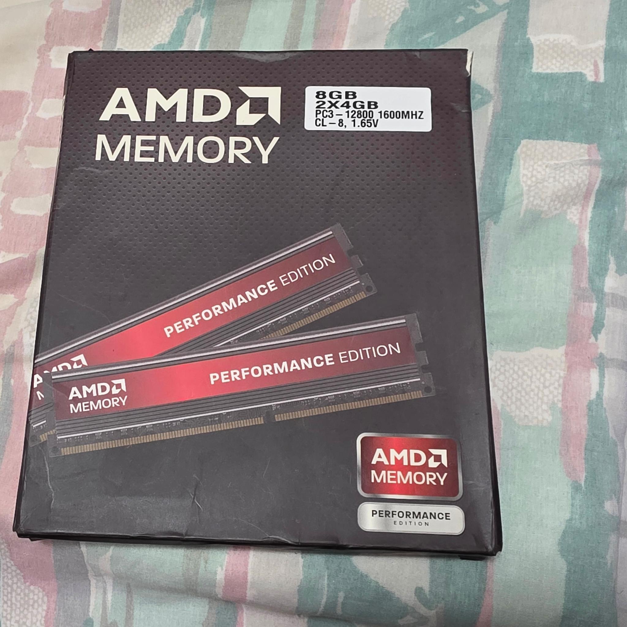 AMD Memory 8GB (2x4GB) DDR3-1600 Kit AP38G1608U2K