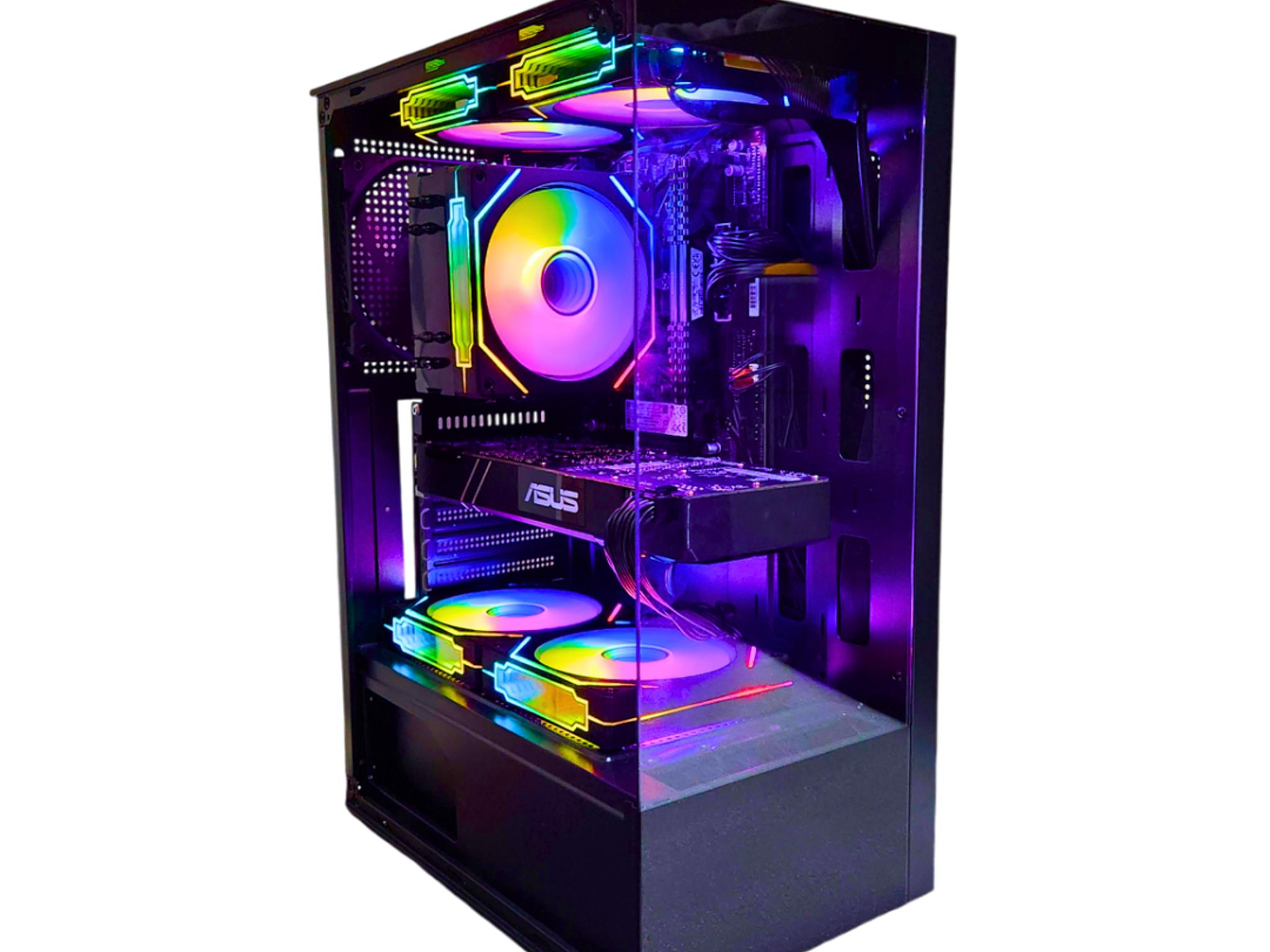 🌆Skyscraper🏢: RTX 1080 | Ryzen 5 3600 | 16GB DDR4 RAM | 512GB SSD | 6 Fans | RGB Gaming PC