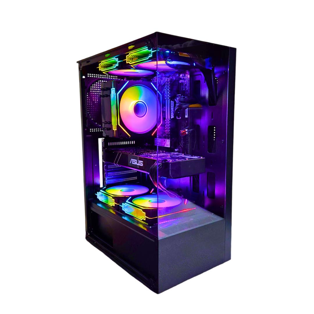 🌆Skyscraper🏢: RTX 1080 | Ryzen 5 3600 | 16GB DDR4 RAM | 512GB SSD | 6 Fans | RGB Gaming PC