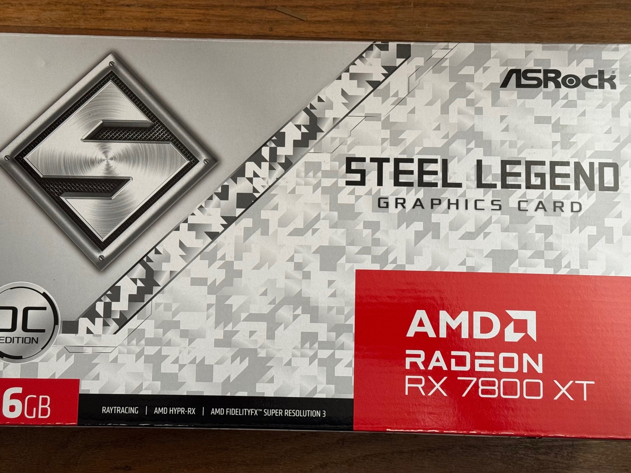 ASRock Radeon RX 7800 XT Steel Legend 16GB GDDR6 OC Graphics Card