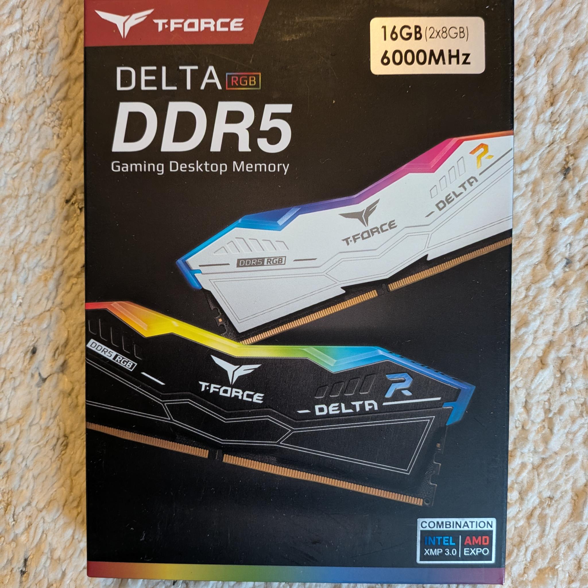 BNIB Team Group T-Force RGB 16GB (2 x 8GB) DDR5 Memory