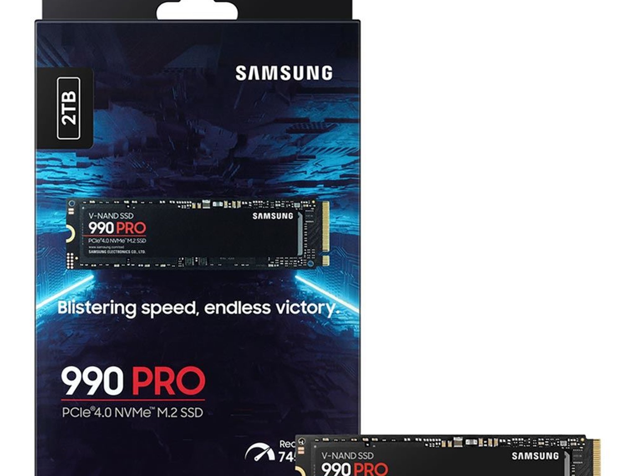 Samsung 990 PRO 2TB Samsung V NAND 3-bit MLC PCIe Gen 4 x4 NVMe M.2 Internal SSD