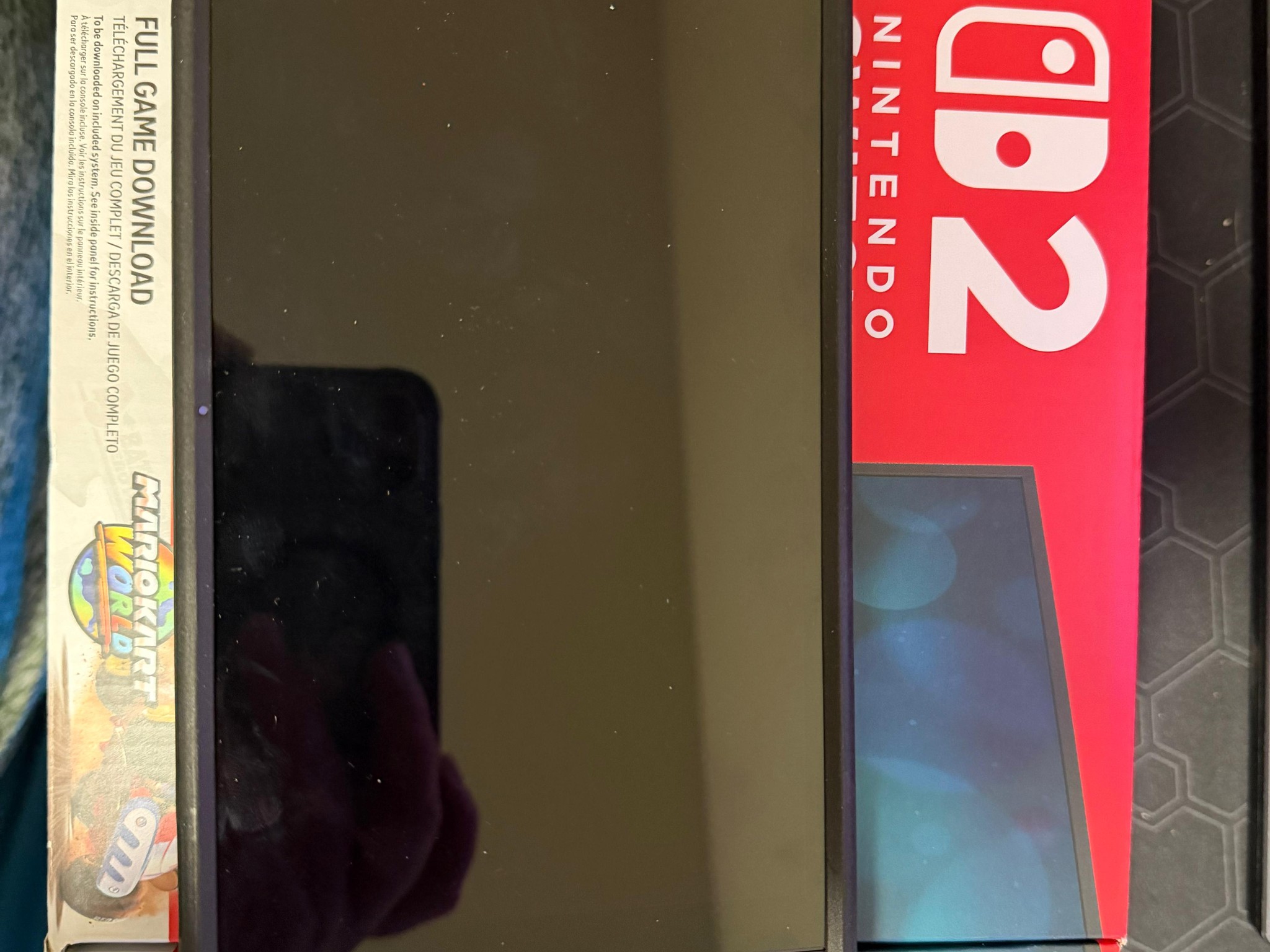 Nintendo switch 2 console with dBrand case and Donkey Kong Bonanza game