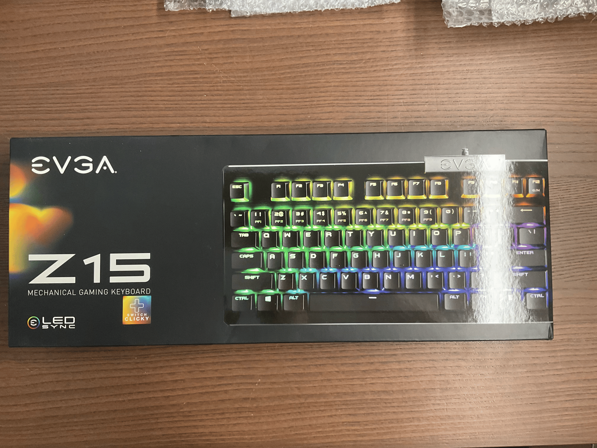 EVGA Z15 RGB Mechanical Gaming Keyboard w/ Kailh Speed Switches (User-Swappable) New In Box