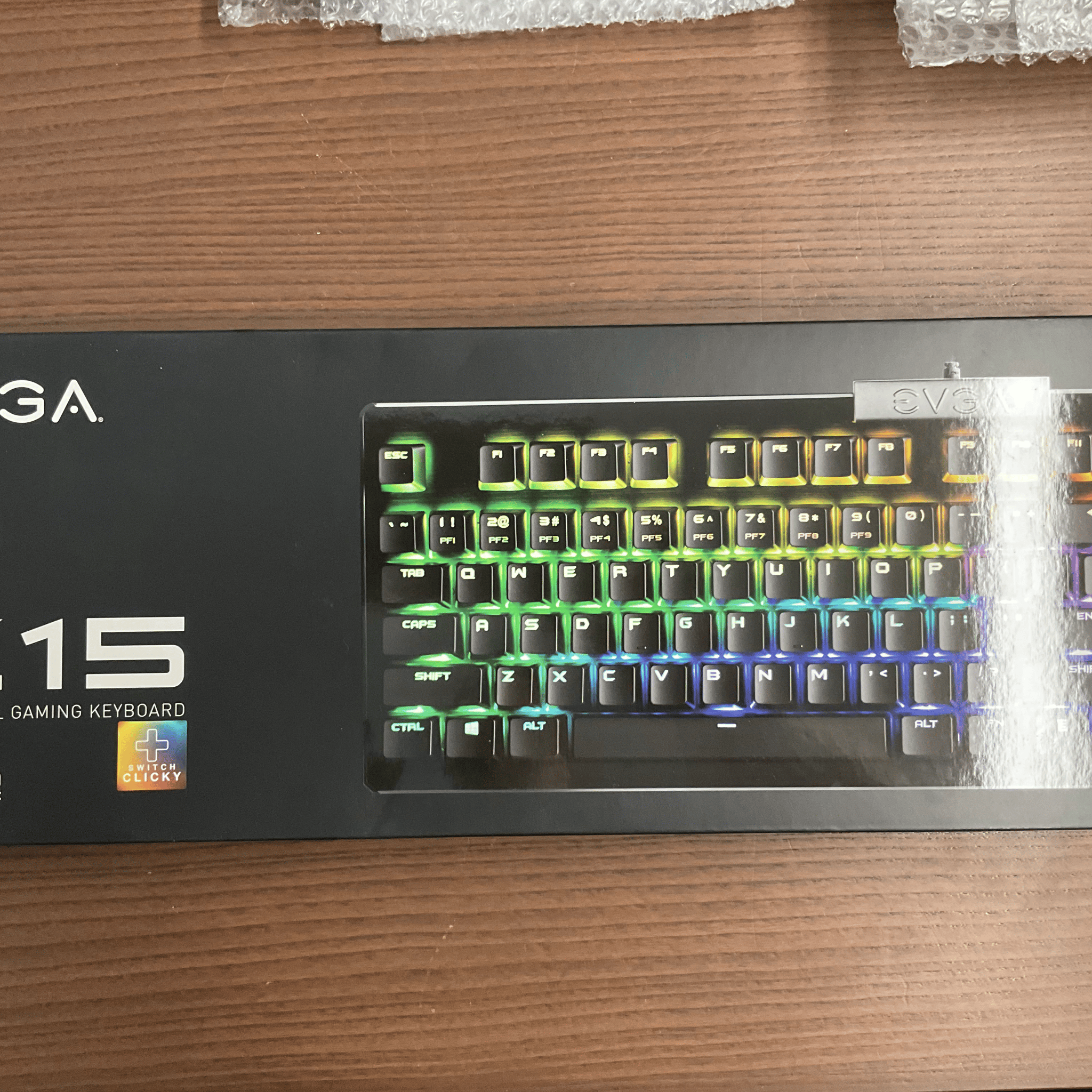 EVGA Z15 RGB Mechanical Gaming Keyboard w/ Kailh Speed Switches (User-Swappable) New In Box