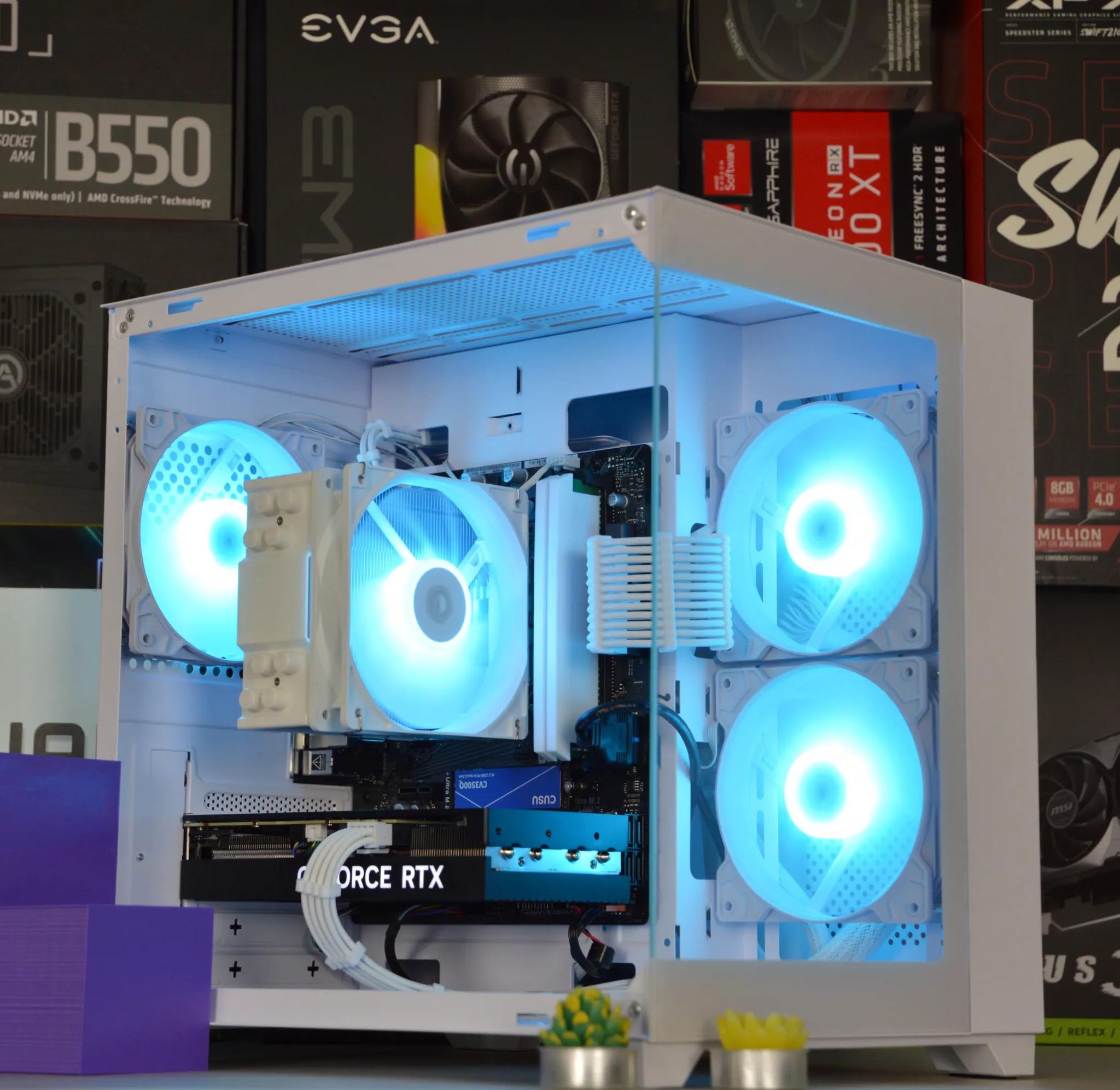 ❄️⬜| RTX 4060 Ti 8GB | RYZEN 5 5600 | 16GB DDR4 RAM | 1TB NVME SSD | Snow Box |