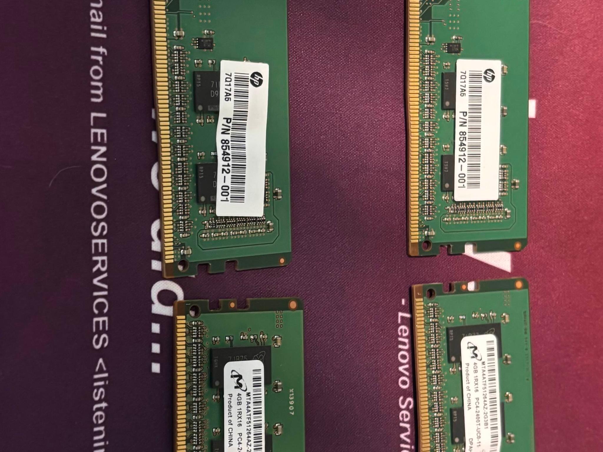 Micron 4GB PC4-2400T x 4