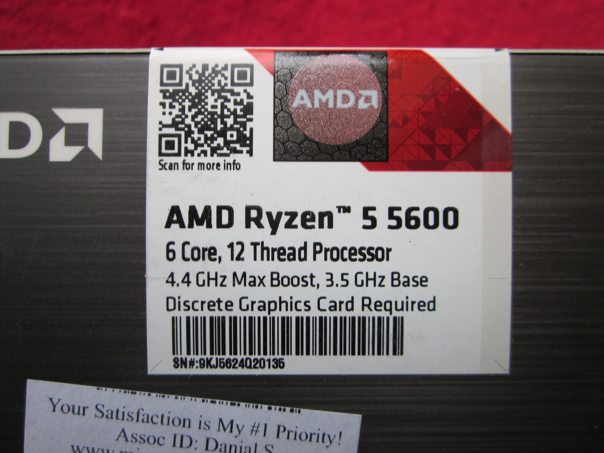 NEW! AMD Ryzen 5 5600 + ASRock B550 PG 4/ac + 16Gb DDR4 3200