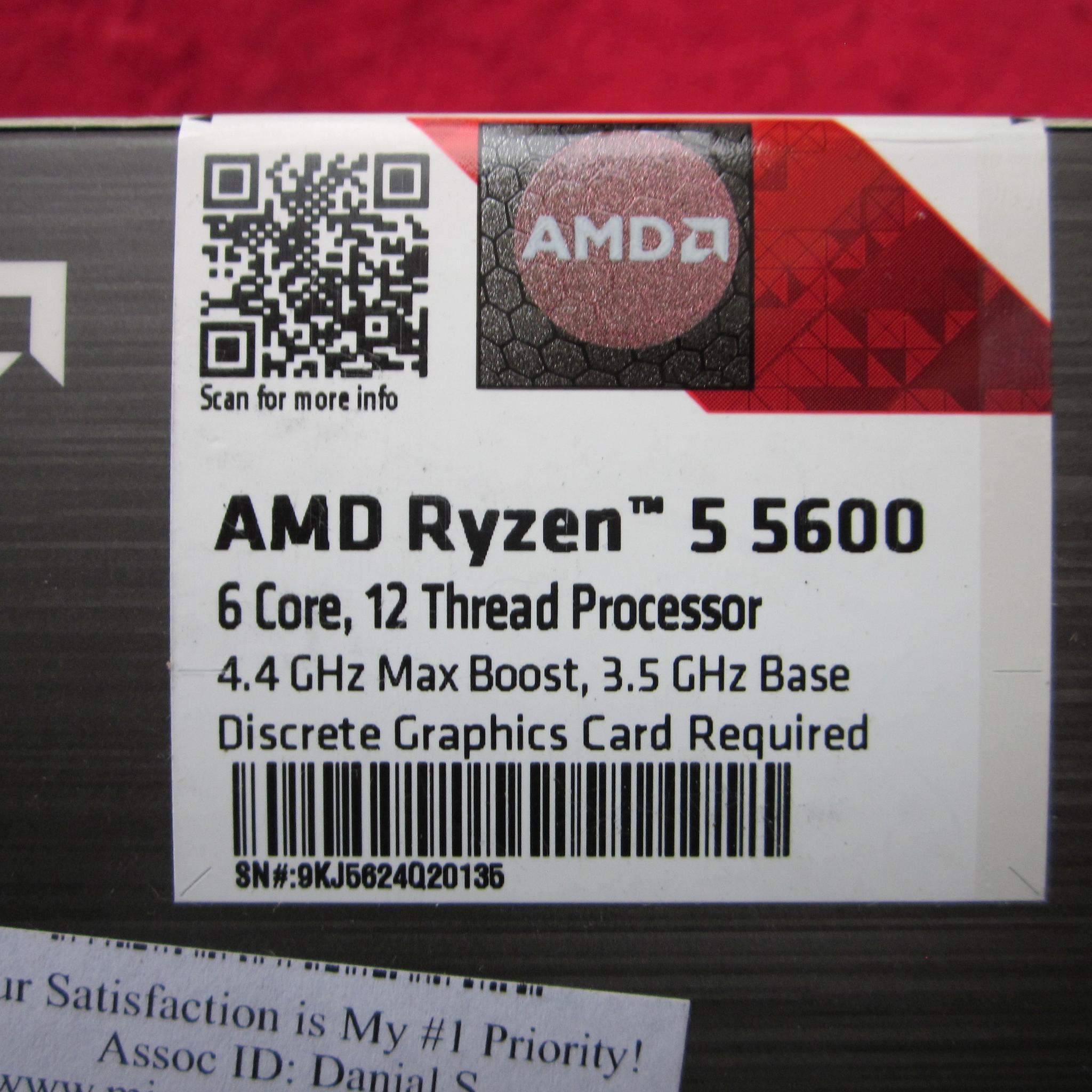 NEW! AMD Ryzen 5 5600 + ASRock B550 PG 4/ac + 16Gb DDR4 3200